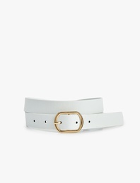 Metal Tokalı Suni Deri Kemer