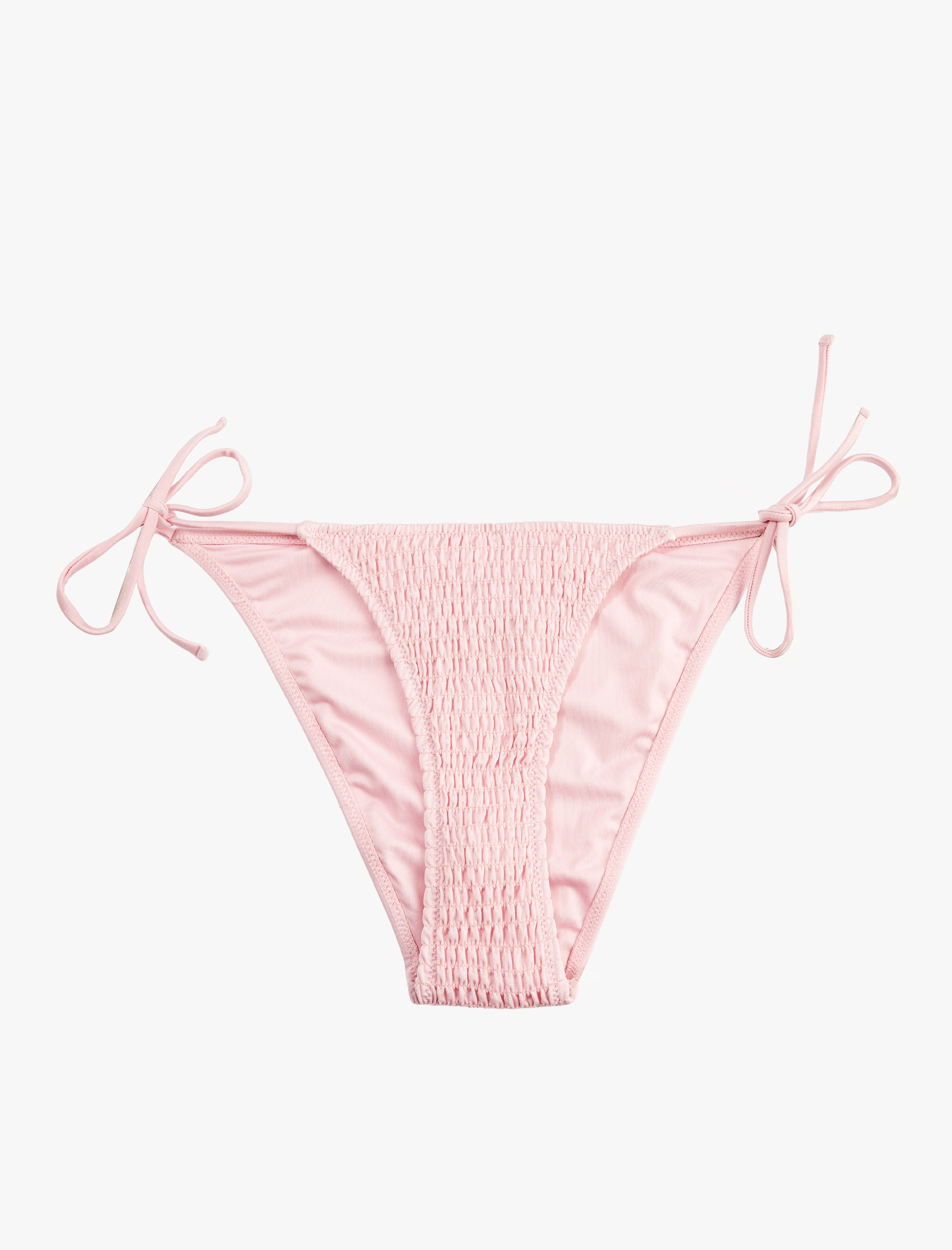   Koton X Sibil Çetinkaya - Dokulu Yan Bağlamalı Brazilian Bikini Altı