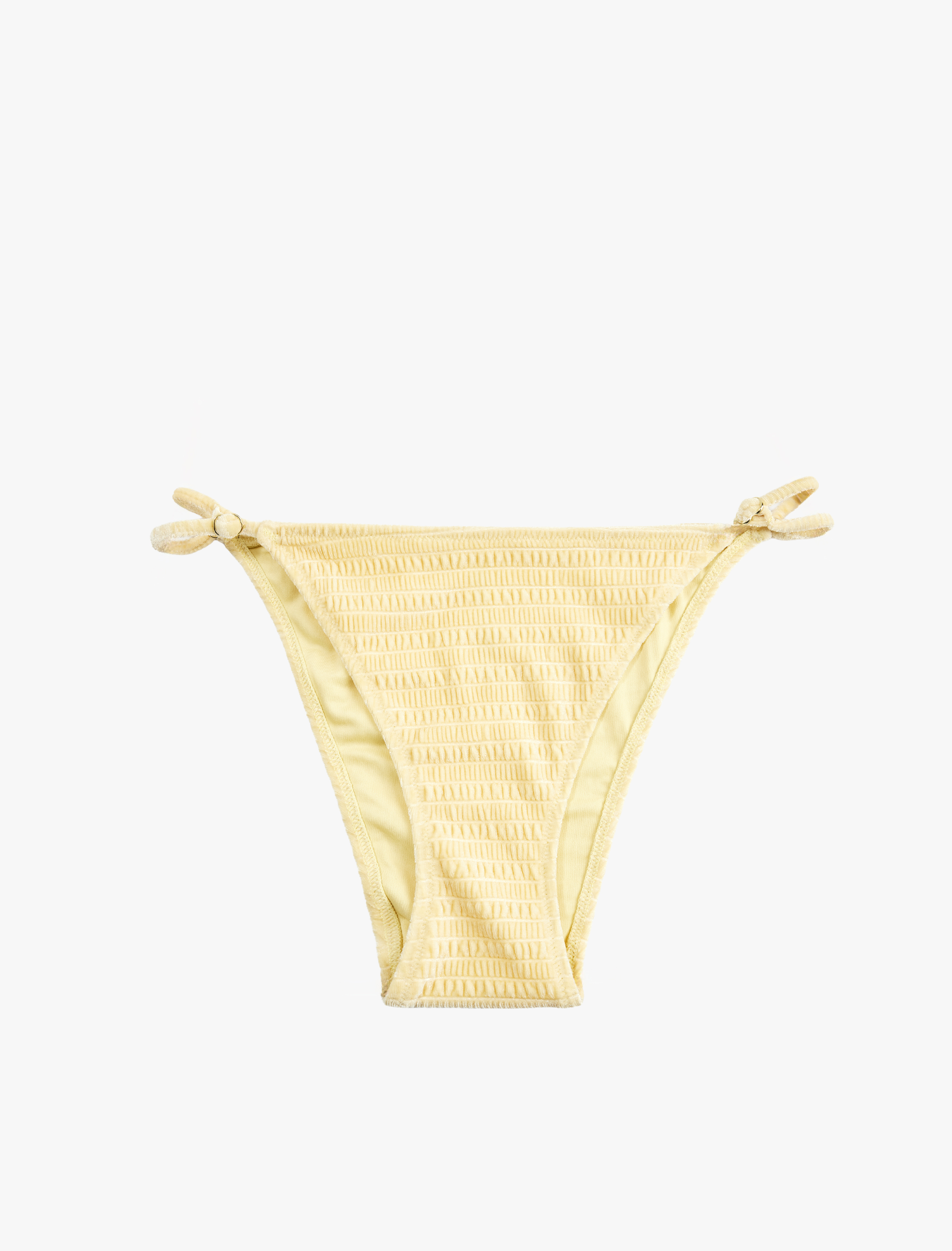   Koton X Sibil Çetinkaya - Yanları İpli Dokulu Brazilian Bikini Altı