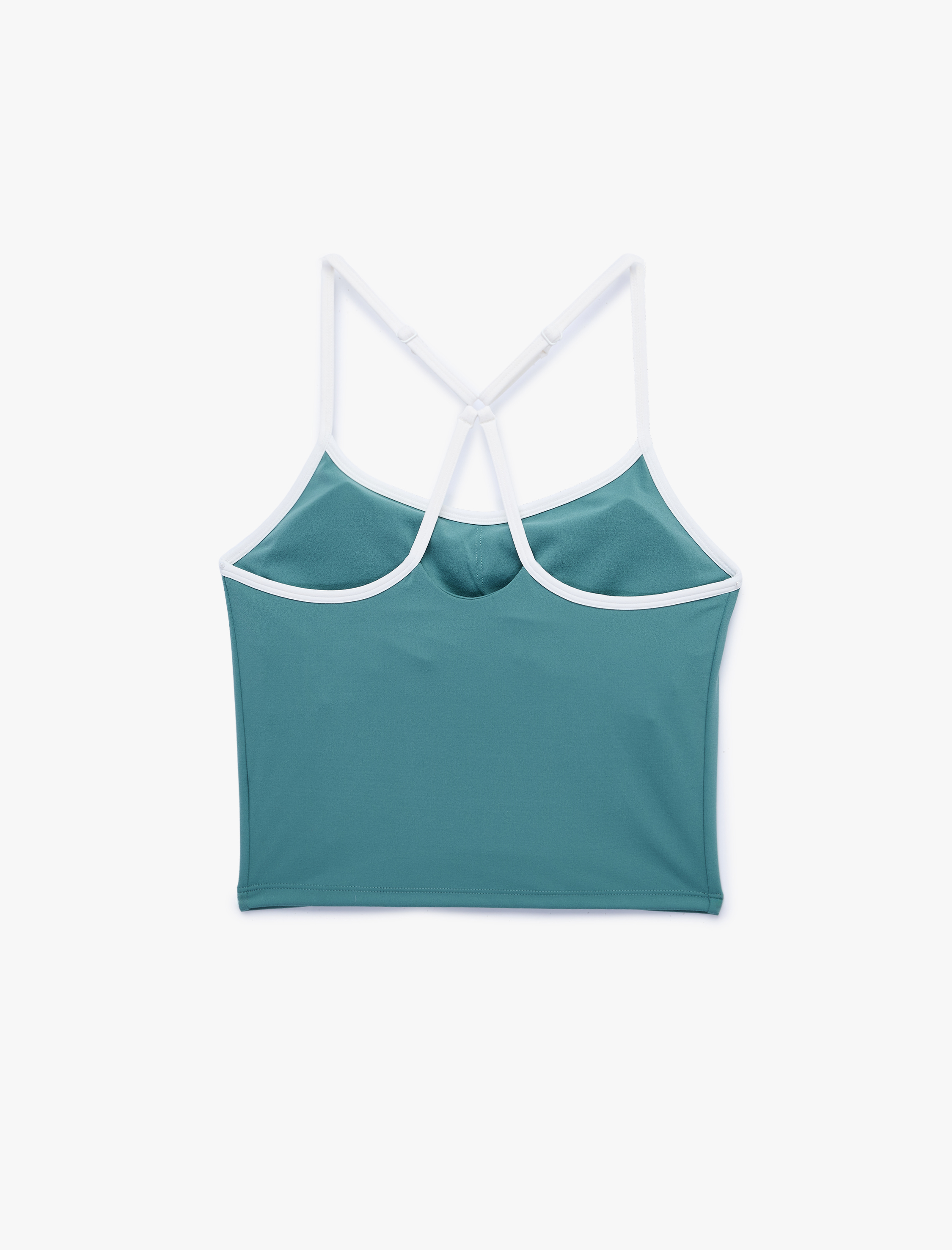   Çapraz İp Askılı Biyeli Kolsuz Slim Fit Sporcu Sütyeni