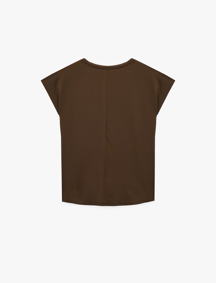  Rahat Kalıp Kısa Kollu Bisiklet Yaka Spor Tişört