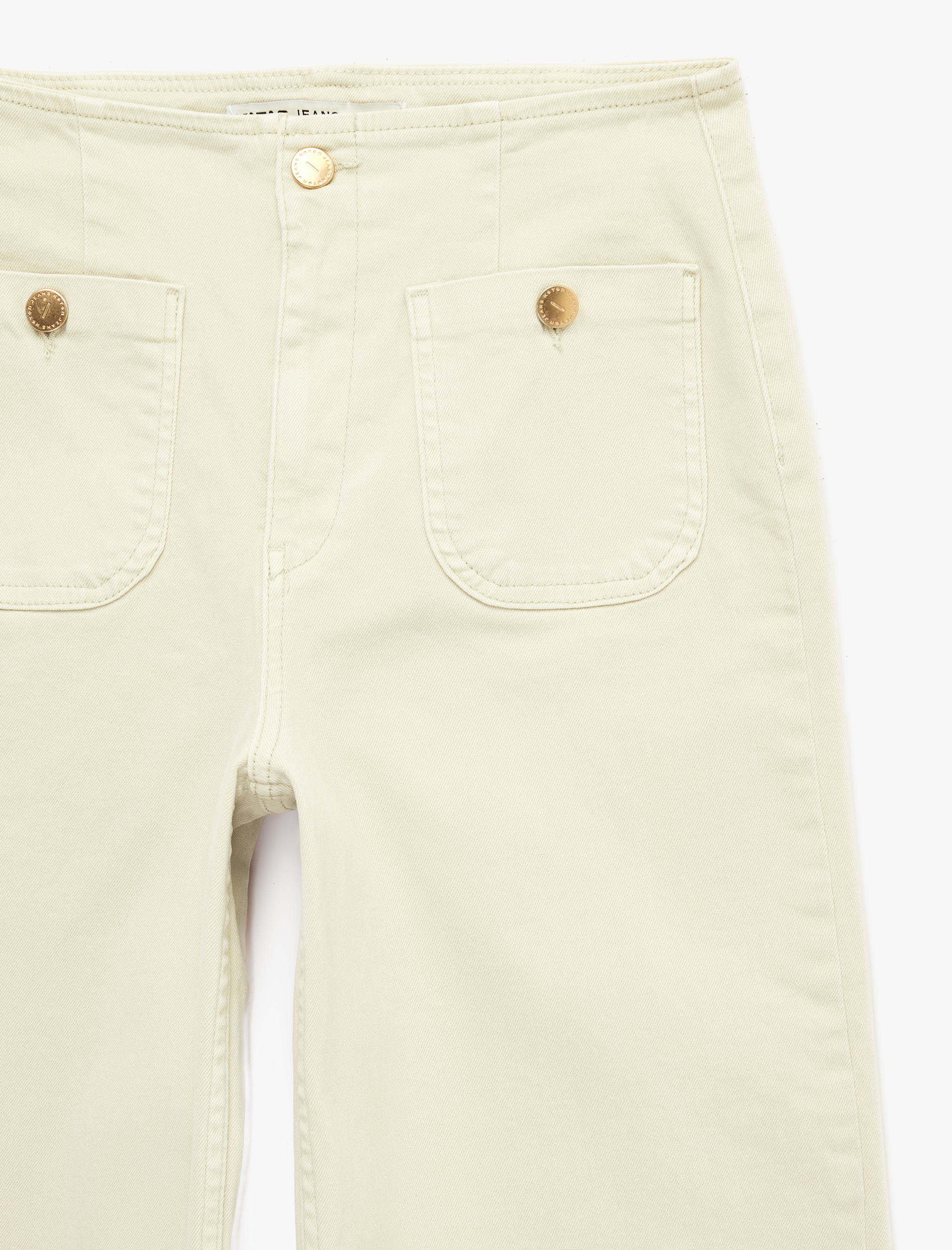   Yüksek Bel Pamuklu Cep Detaylı Geniş Kısa Paça Pantolon - Culotte Jeans