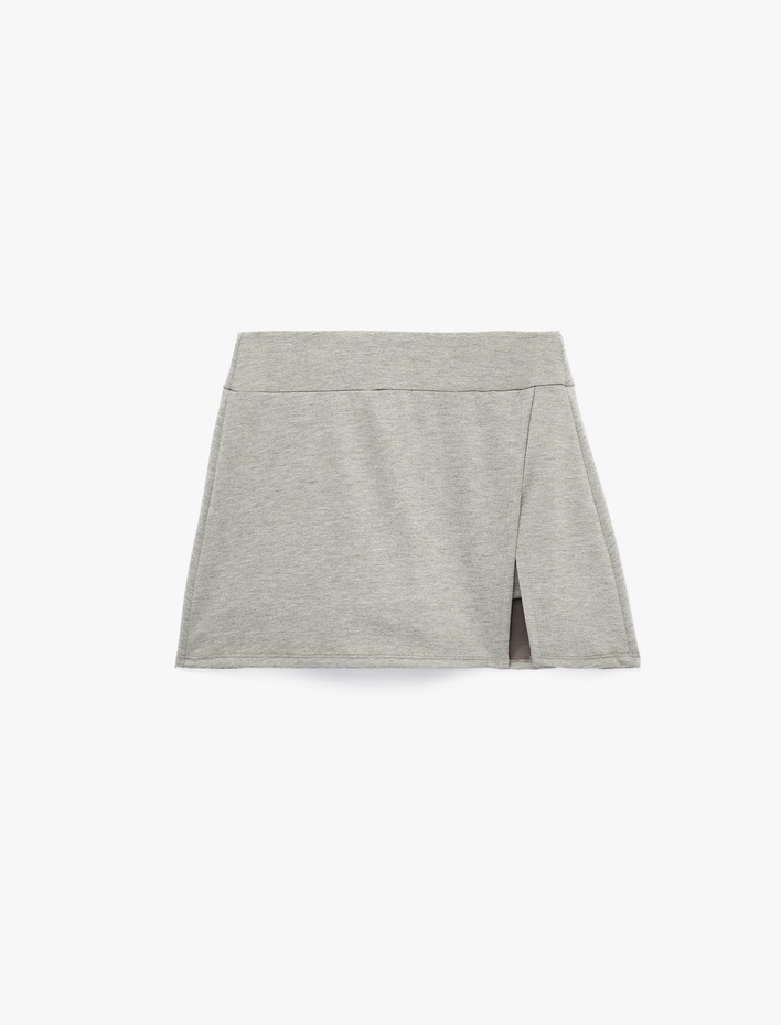  Modal Karışımlı Slim Fit Mini Spor Şort Etek