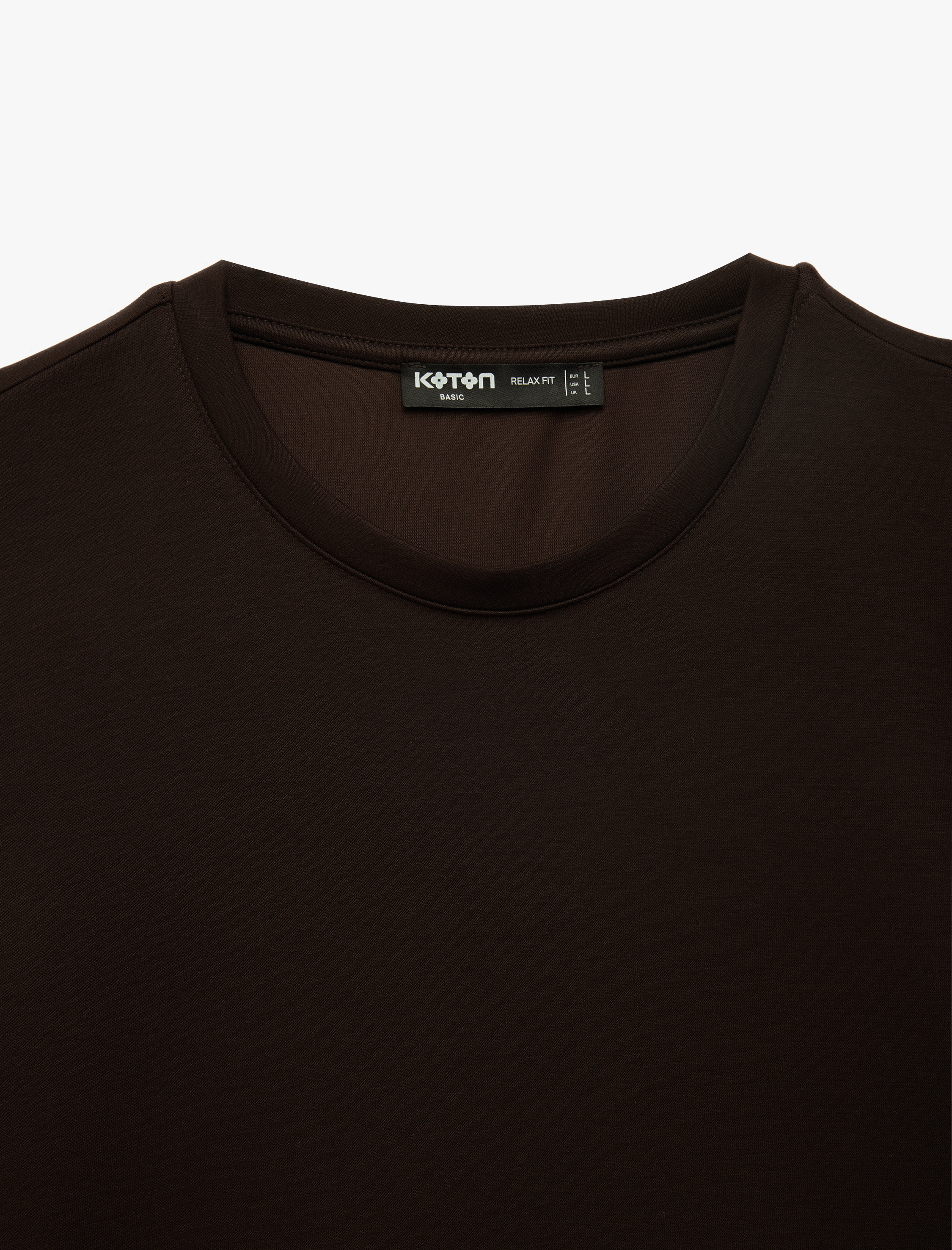   Bisiklet Yaka Rahat Kalıp Viskon Karışımlı Scuba Kumaş Kısa Kollu Tişört