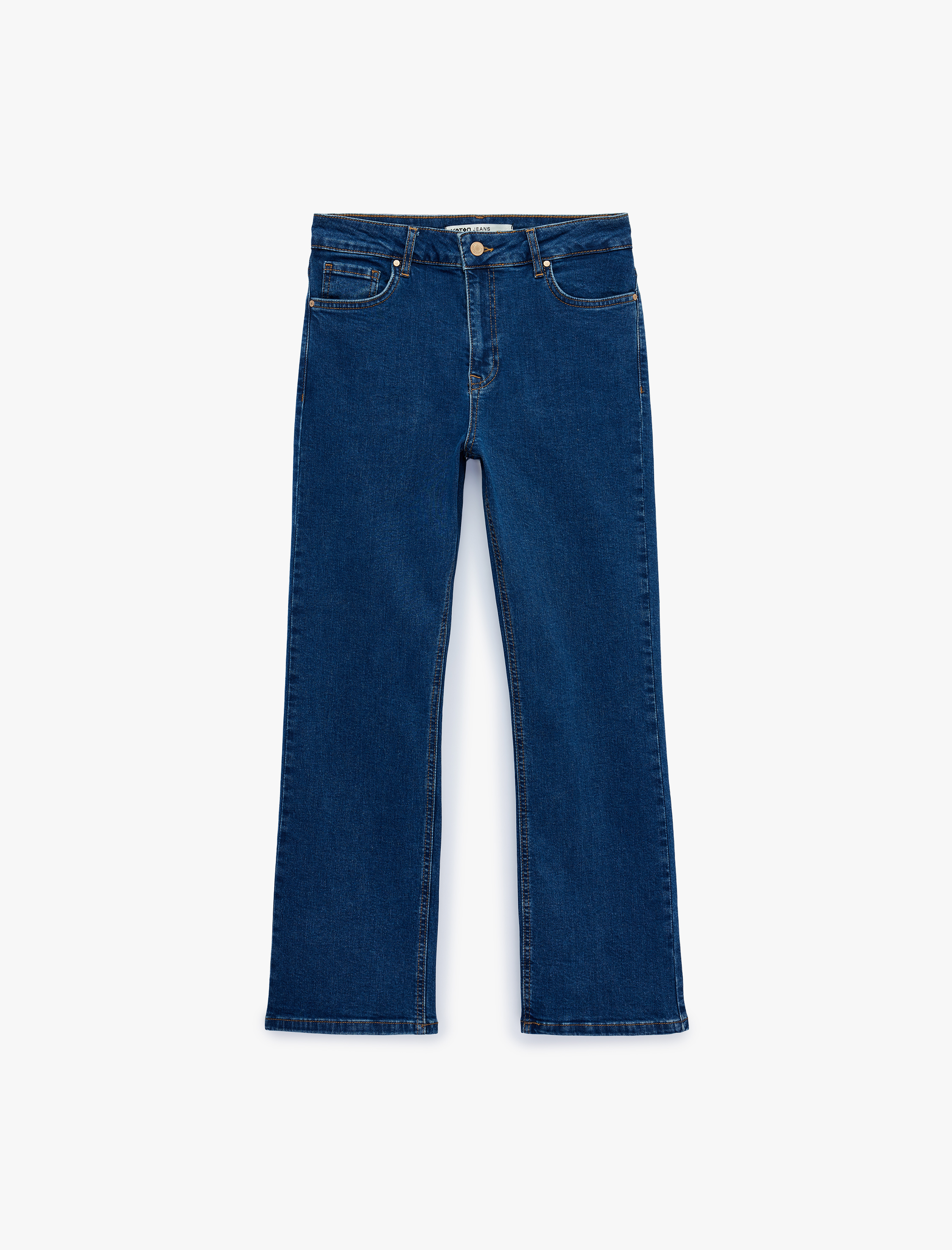   Pamuklu İspanyol Paça Dar Kesim Denim Pantolon -  Flare Jeans