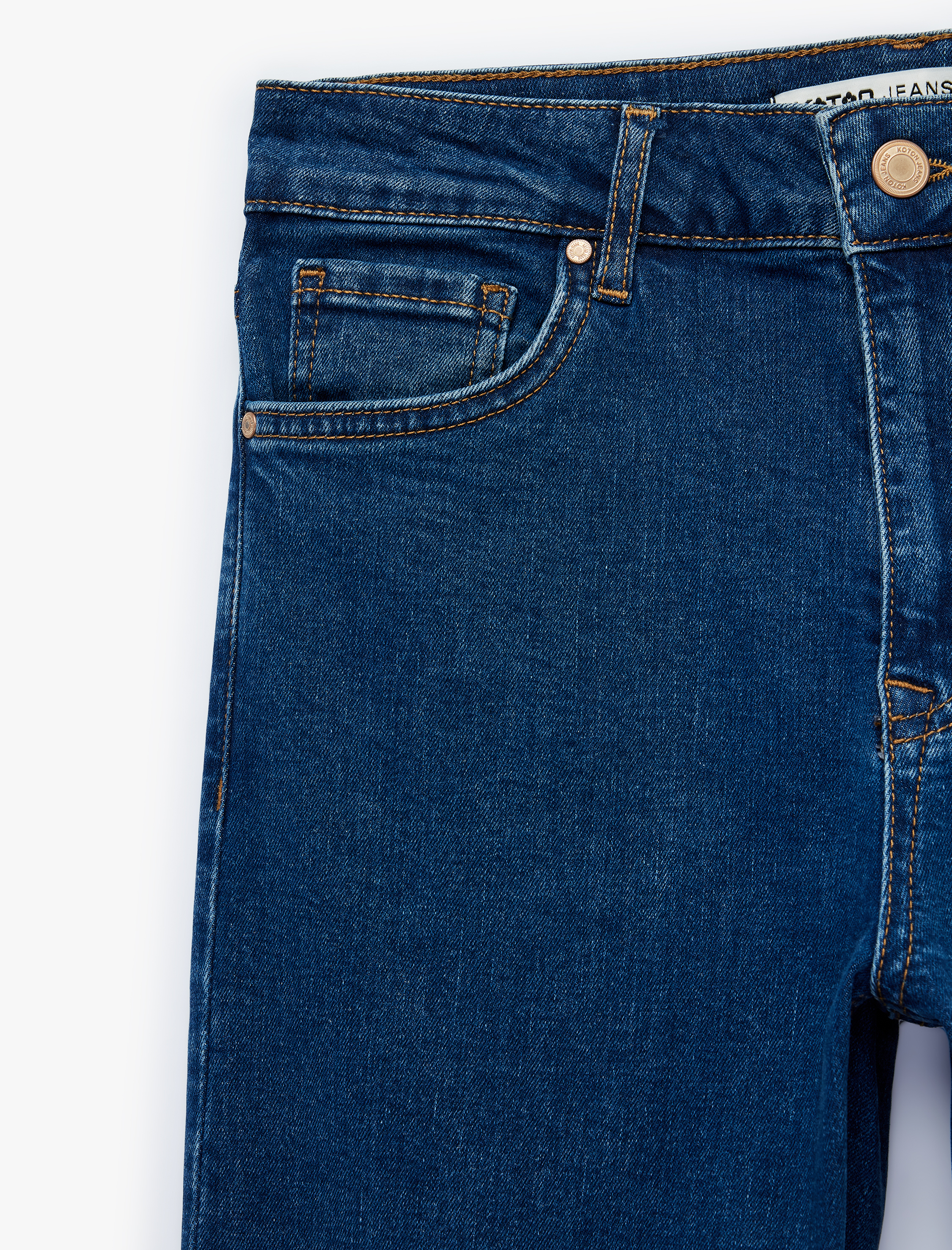   Pamuklu İspanyol Paça Dar Kesim Denim Pantolon -  Flare Jeans