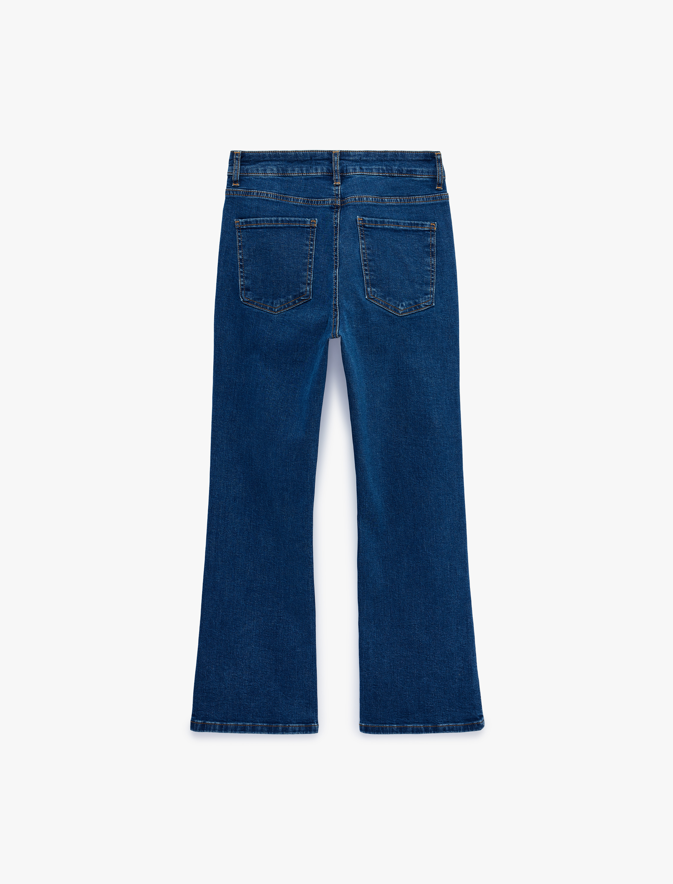   Pamuklu İspanyol Paça Dar Kesim Denim Pantolon -  Flare Jeans