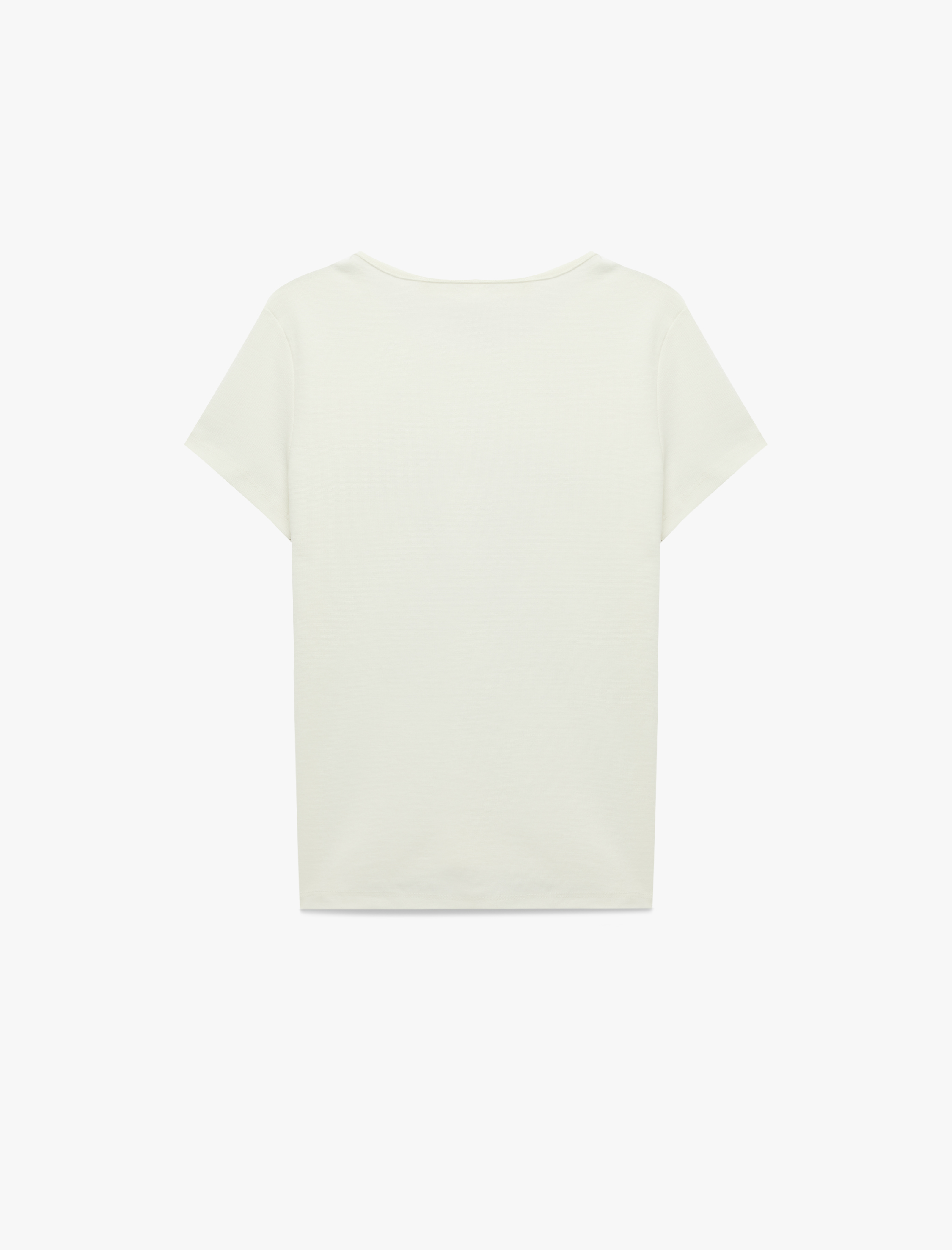   Pamuklu Slim Fit Bisiklet Yaka Kısa Kollu Köpek Baskılı Tişört