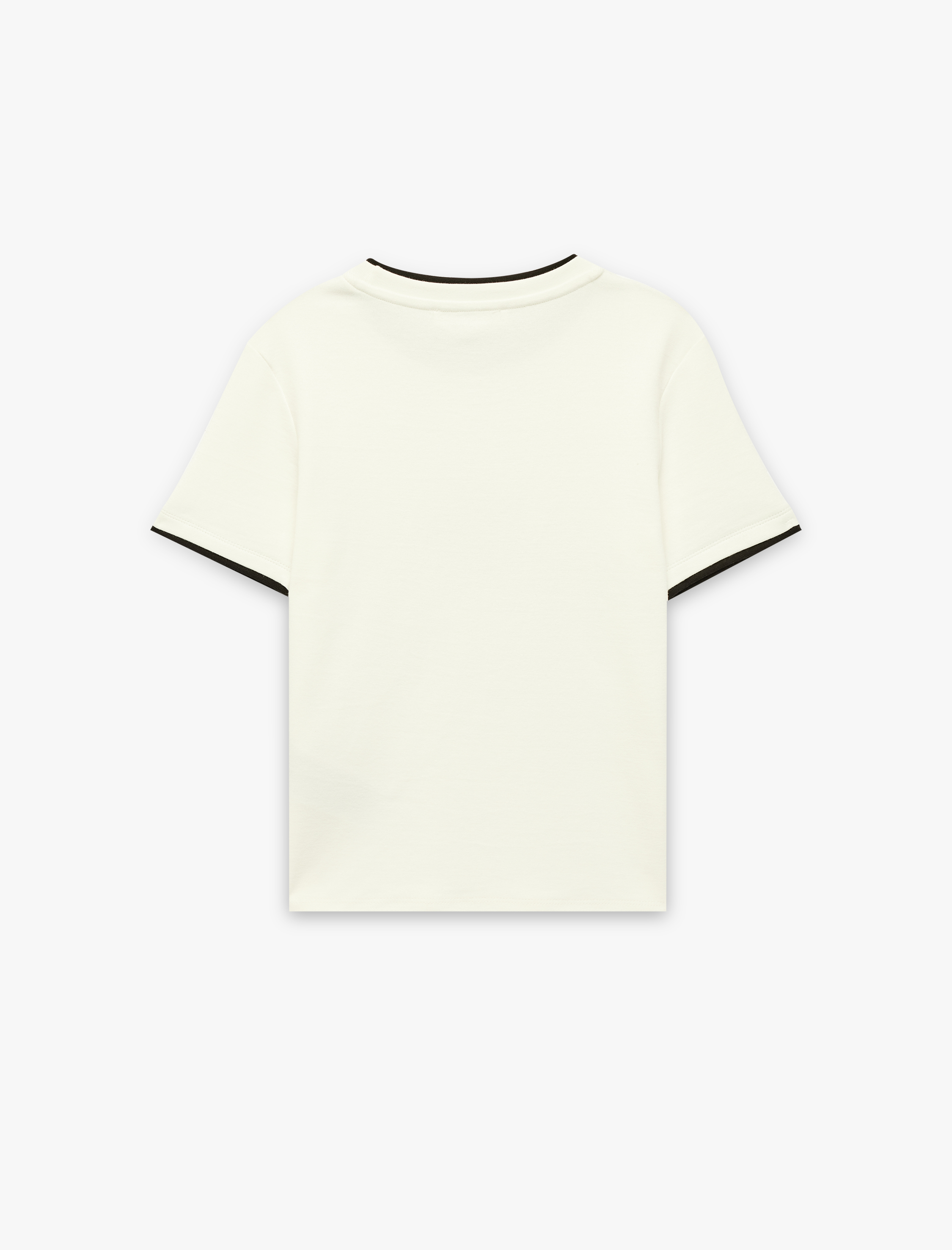   Slim Fit Biyeli Kısa Kollu Bisiklet Yaka Melek Baskılı Tişört