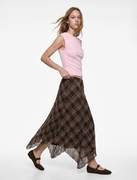 Omzu Açık Drape Detaylı Pamuklu Kolsuz Bluz