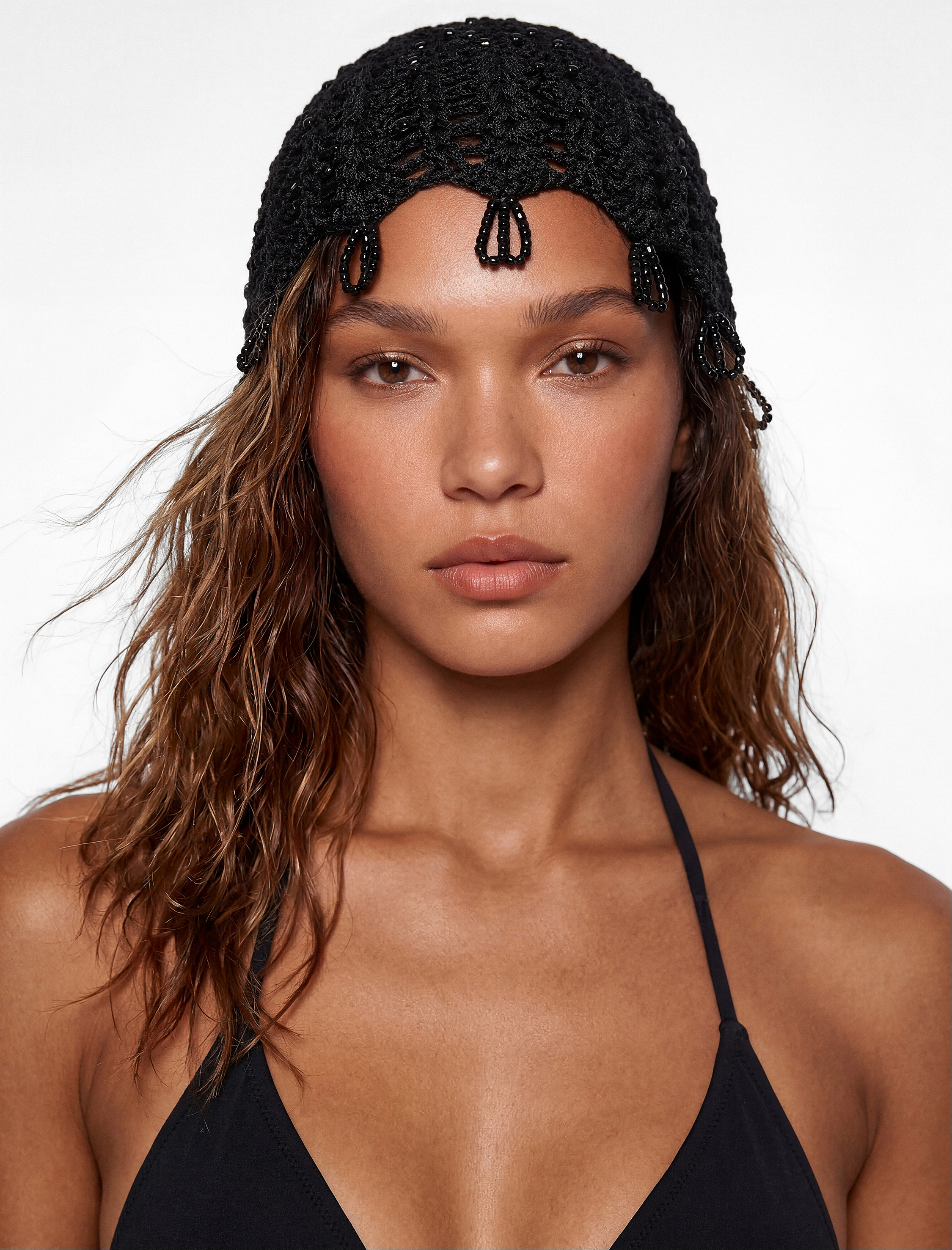   Dokulu Üçgen Bikini Üstü