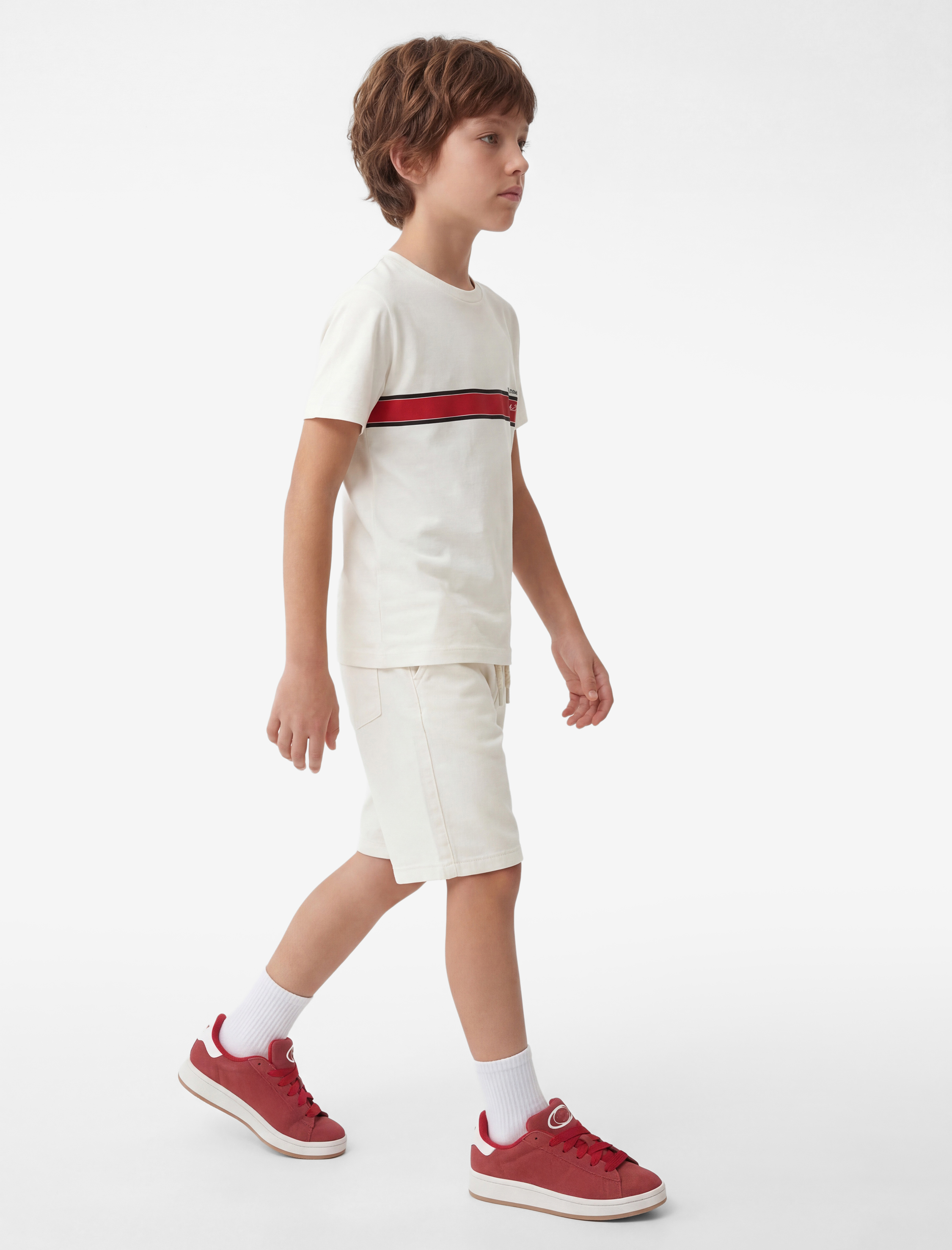  Erkek Çocuk Beli Bağcıklı Lastikli Slim Fit Denim Şort