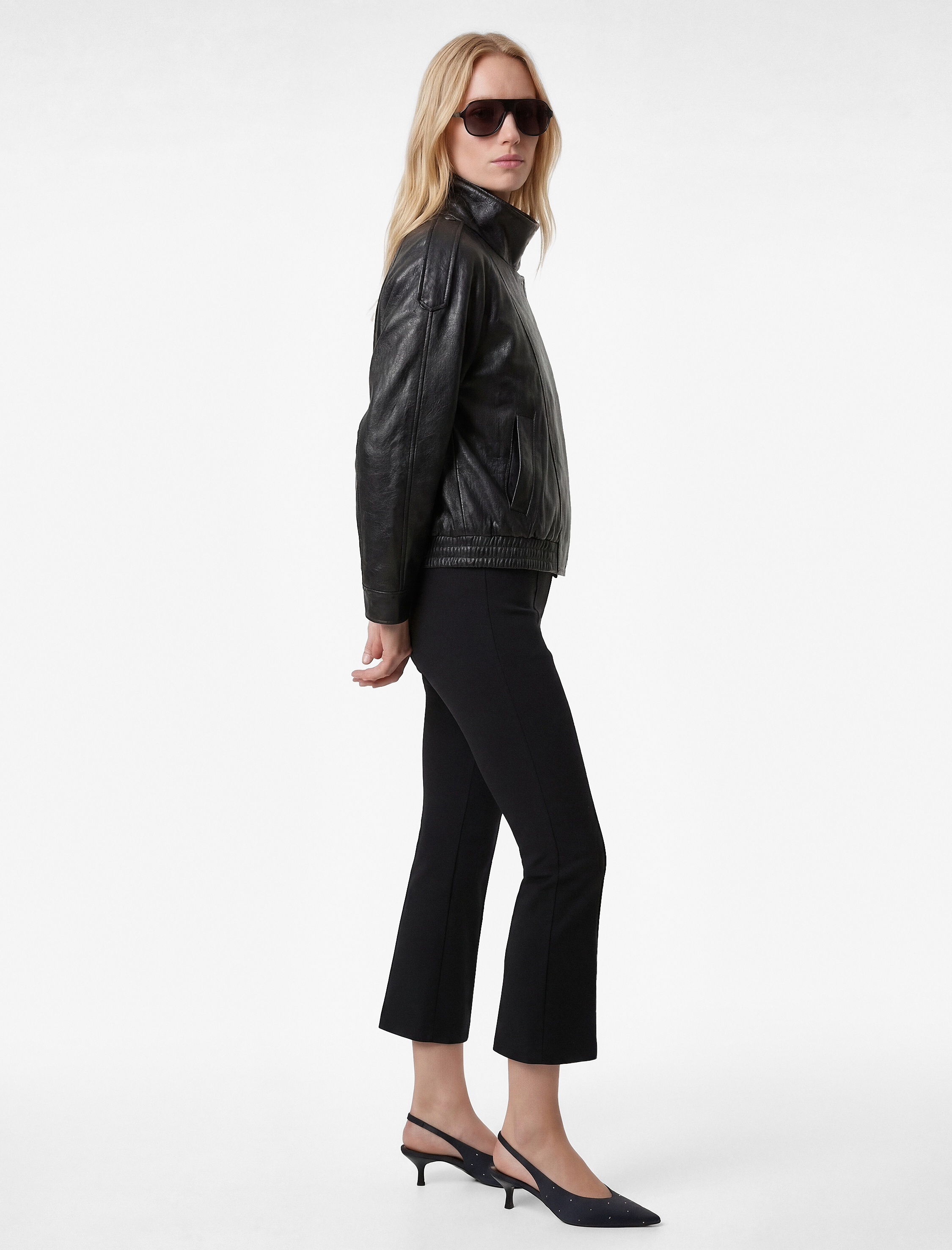 Slim Fit Nervür Detaylı İspanyol Paça Pantolon - Görsel 2