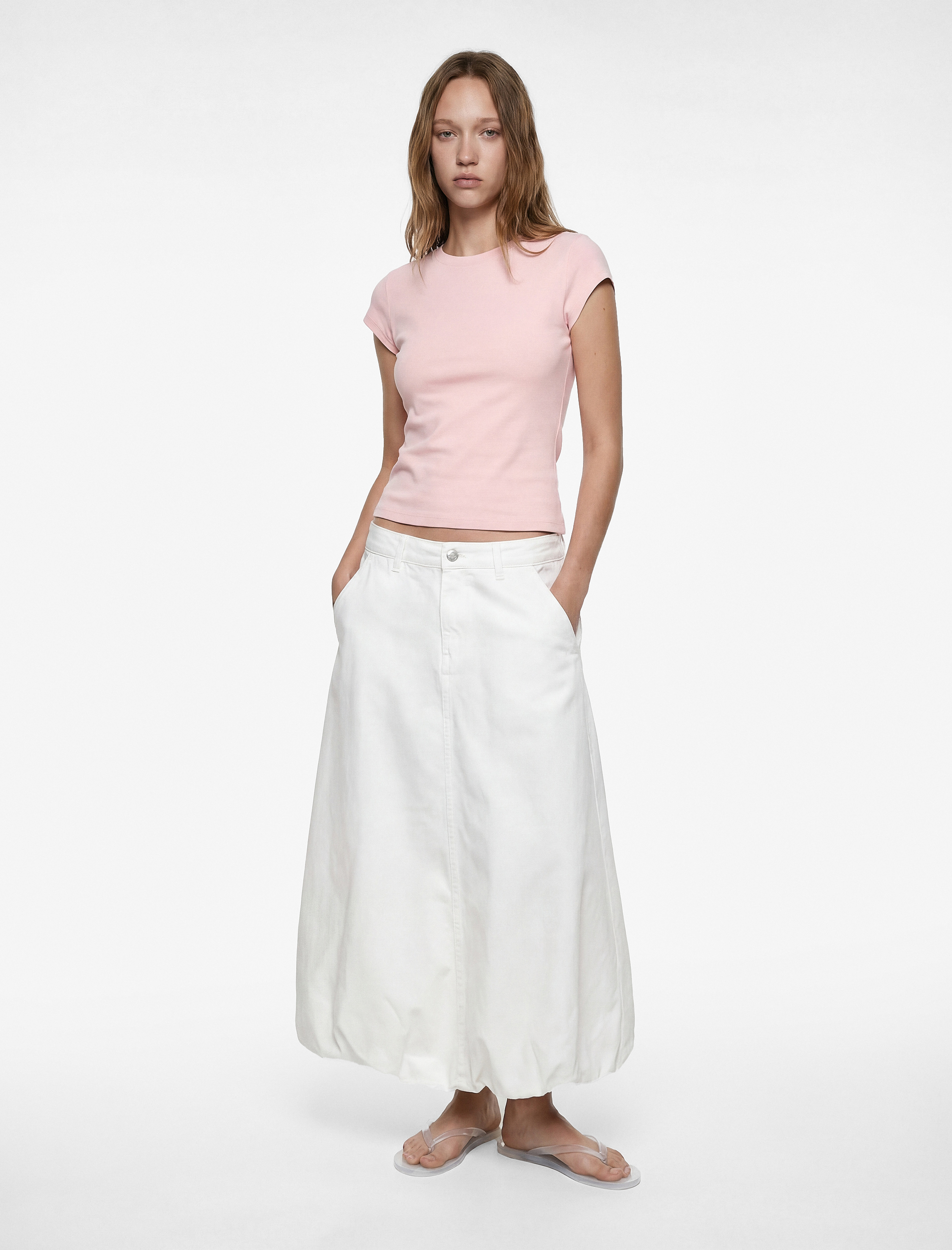   Slim Fit Kısa Kollu Bisiklet Yaka Pamuklu Tişört