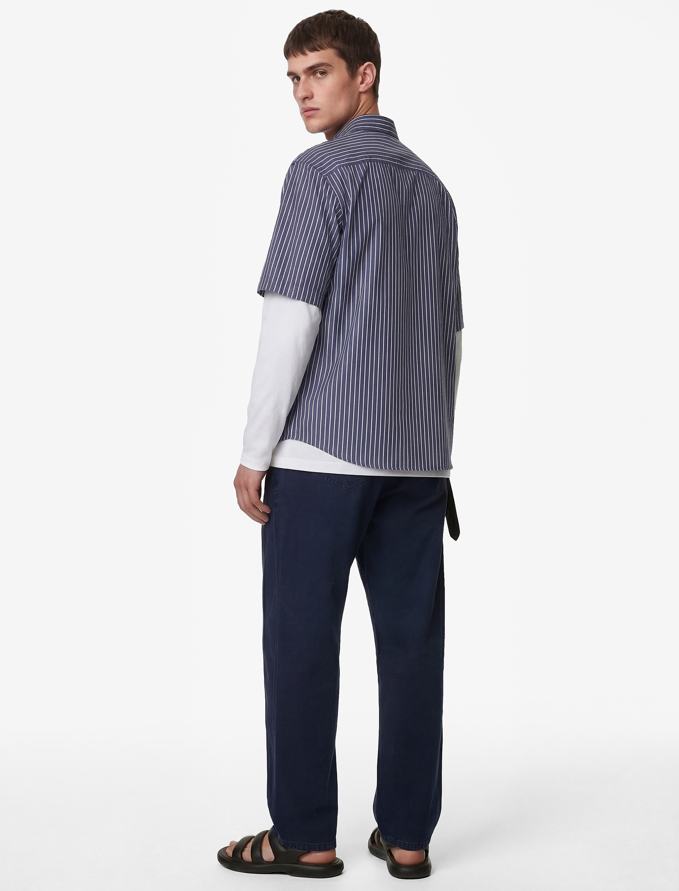   Regular Fit Normal Bel Pamuklu Bol Beli Bağcıklı Baggy Jean Pantolon