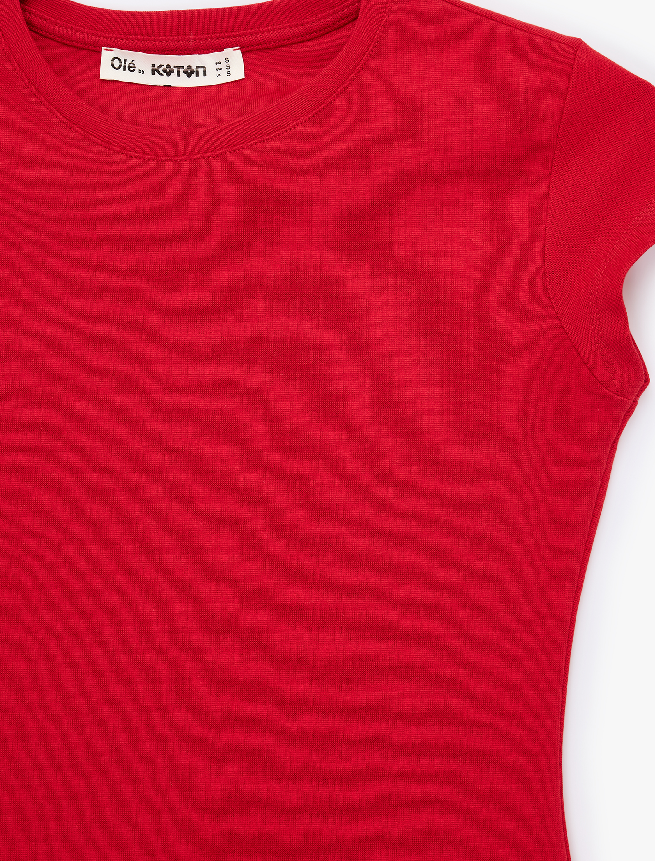   Slim Fit Kısa Kollu Bisiklet Yaka Pamuklu Tişört