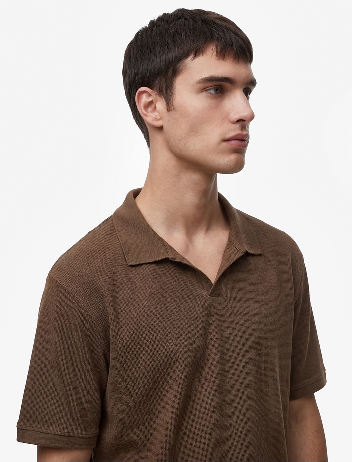  Regular Fit Kısa Kollu Pamuklu Polo Yaka Tişört