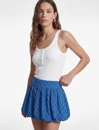 Pamuklu Slim Fit Süs Düğmeli U Yaka Fitilli Atlet