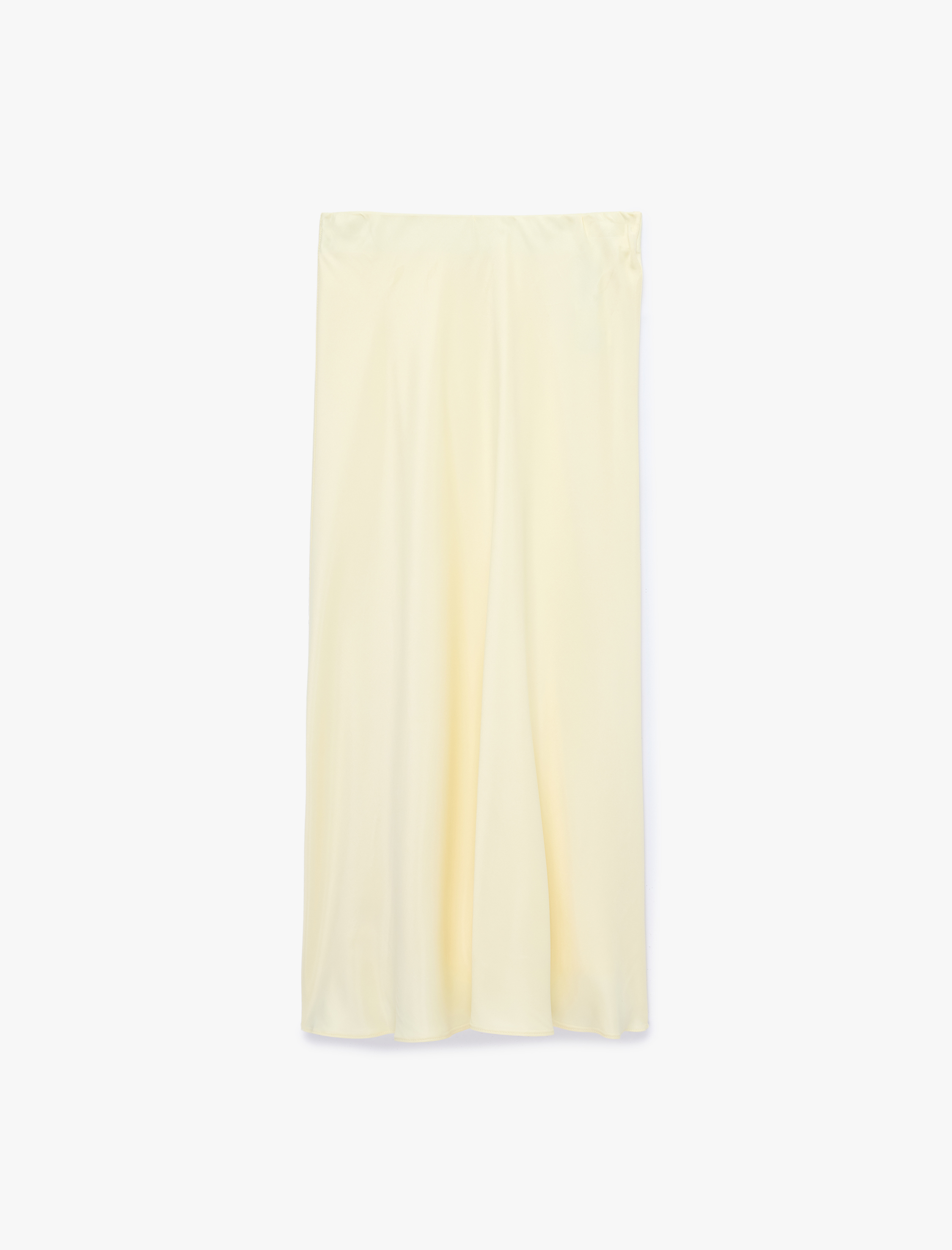   Balık Kesim Midi Saten Etek