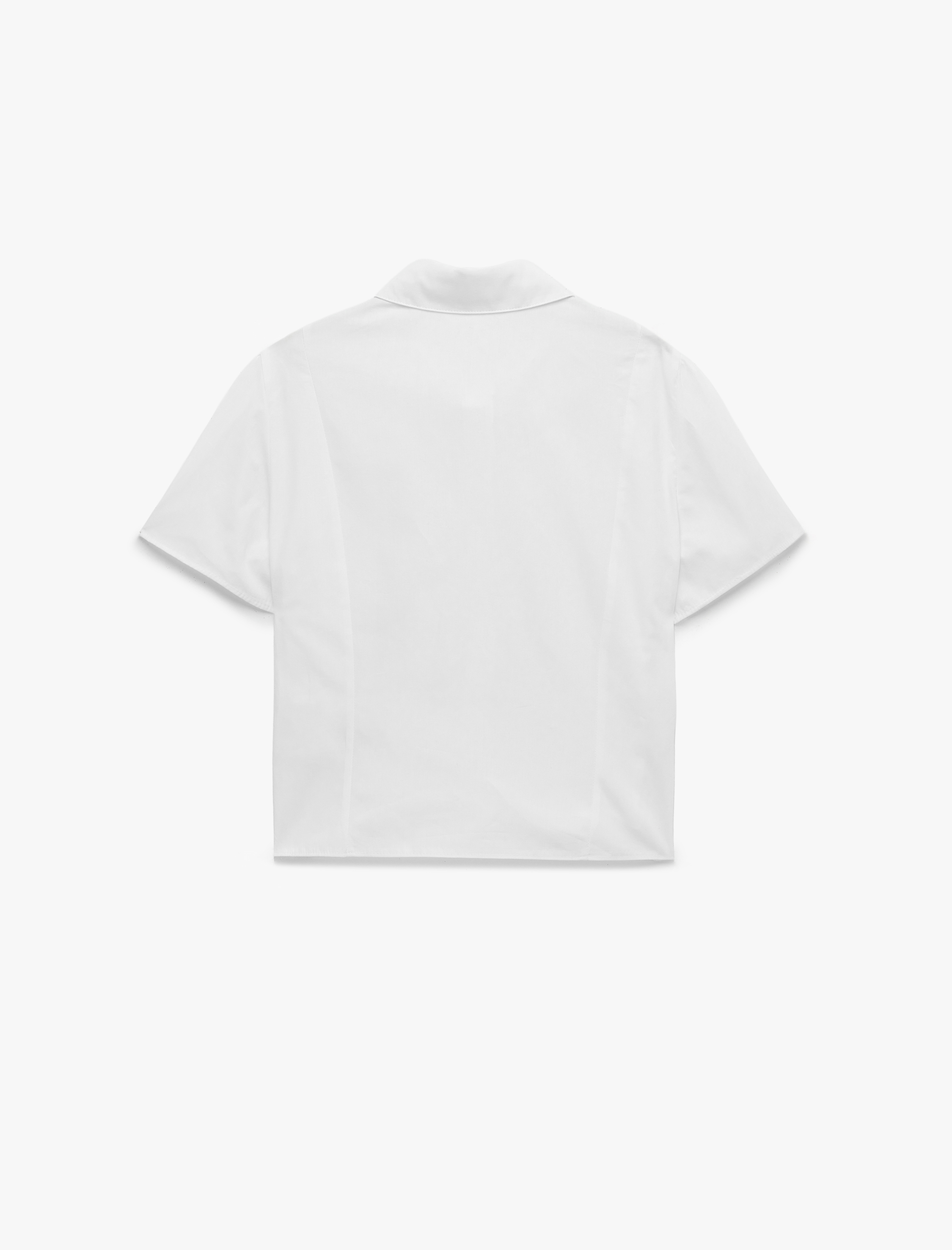   Pamuklu Düğmeli Klasik Yaka Slim Fit Kısa Kollu Gömlek