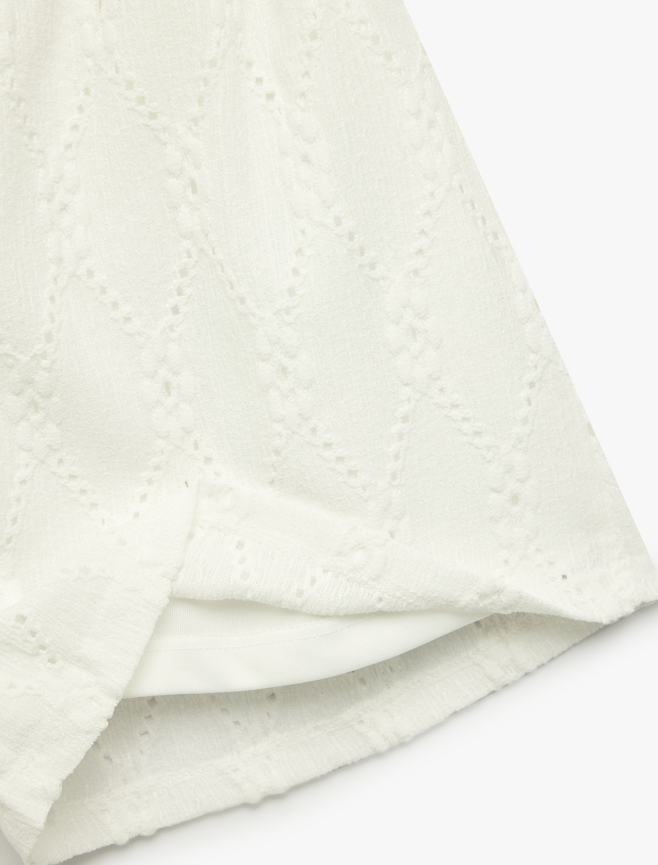  Kız Çocuk Brode Beli Lastikli Şort