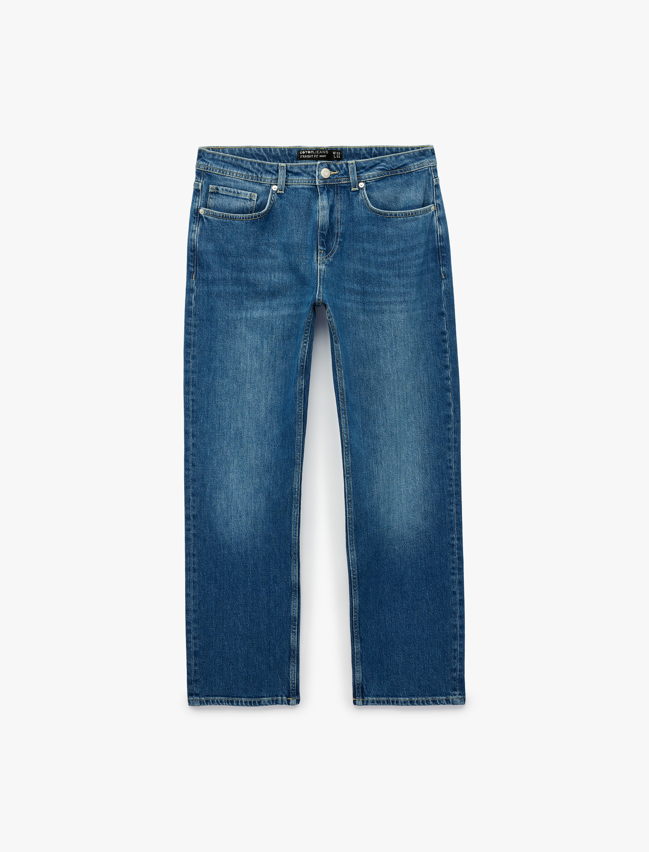   Normal Bel Pamuklu Straight Fit Jean Pantolon - Mark Jean