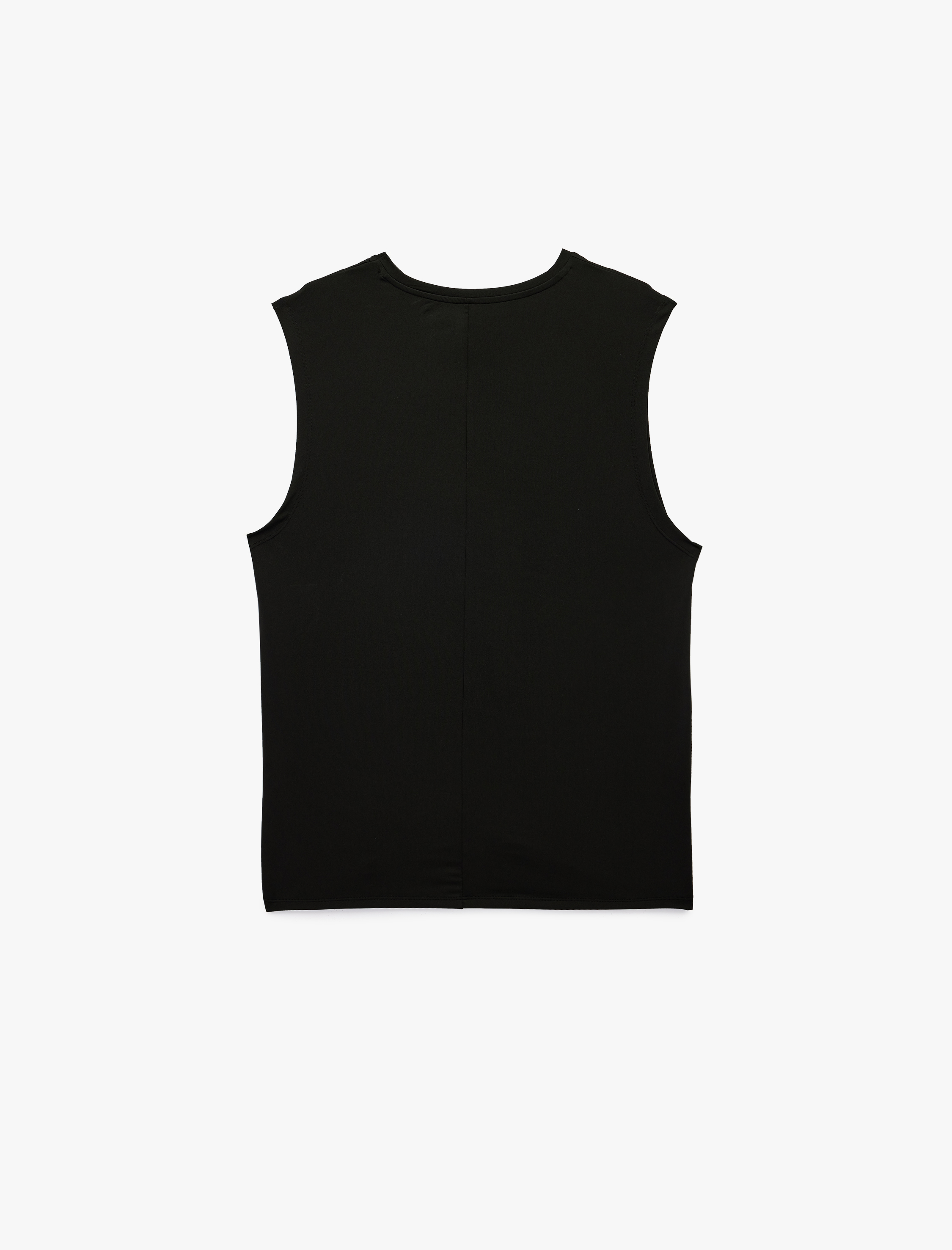   Rahat Kalıp Kolsuz Bisiklet Yaka Basic Spor Atlet