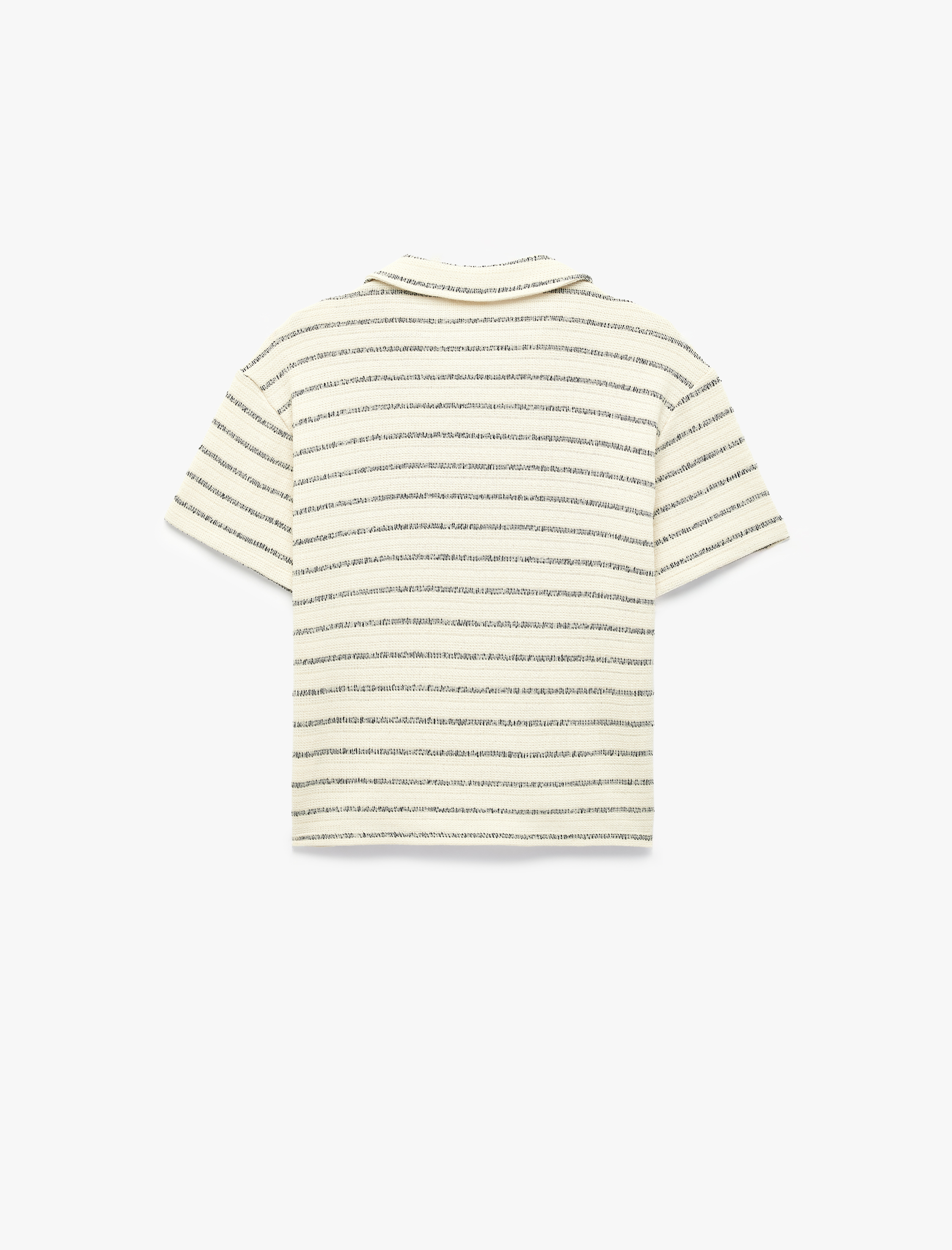  Erkek Çocuk Polo Yaka Kısa Kollu Pamuklu Çizgili Tişört