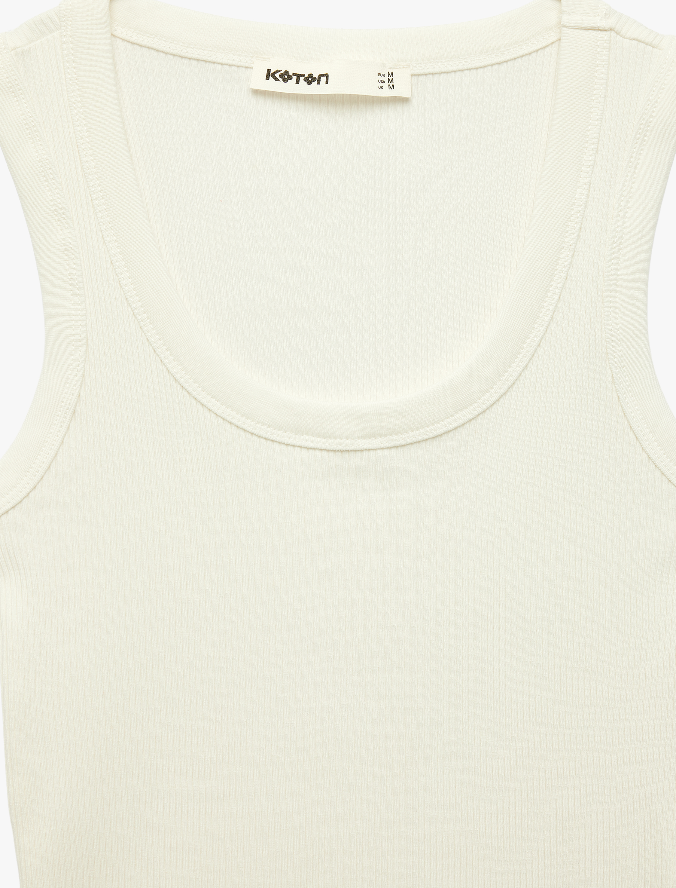   Pamuklu U Yaka Slim Fit Atlet