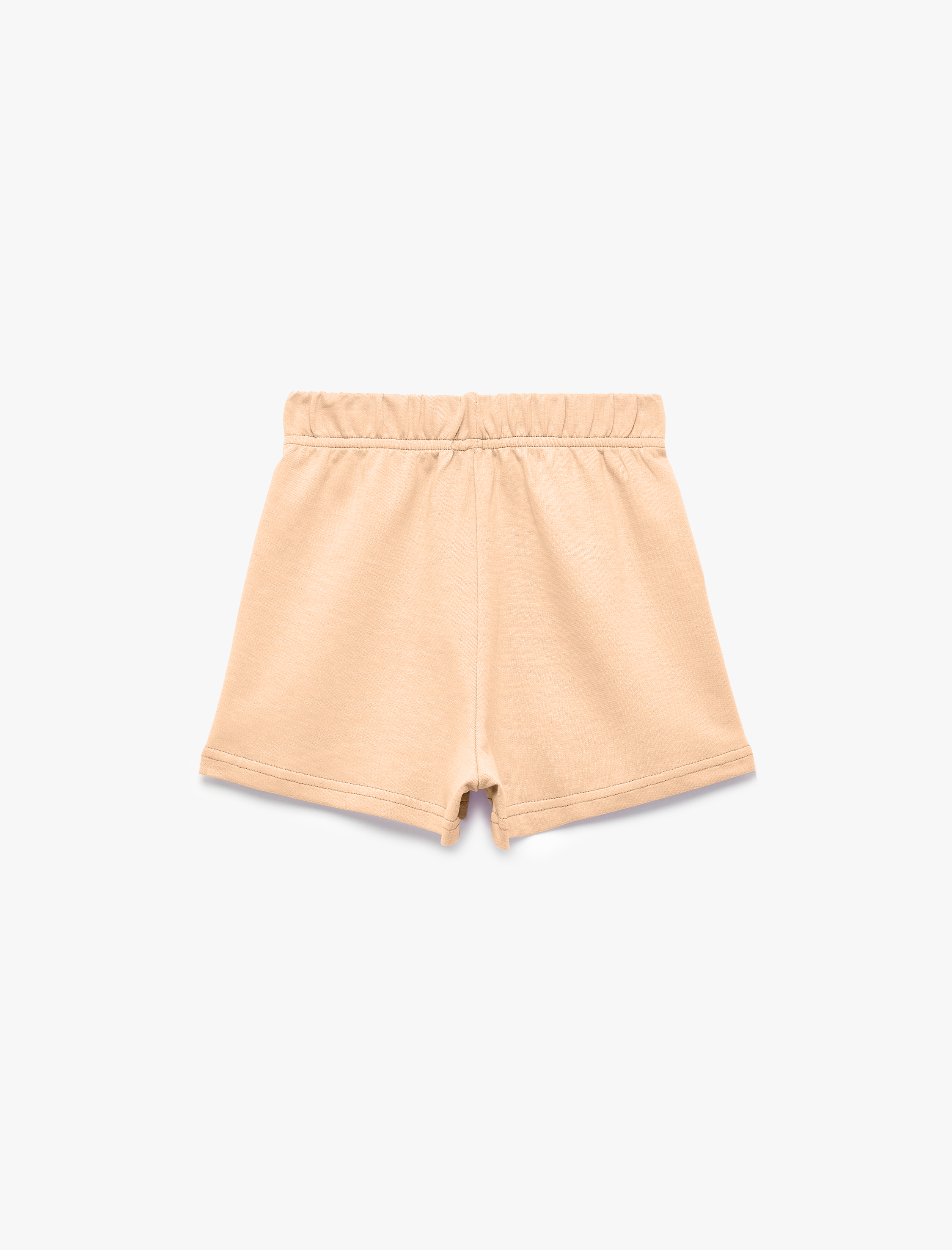  Kız Çocuk Pamuklu Kısa Beli Lastikli Şort