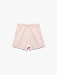 Pamuklu Kısa Beli Lastikli Şort