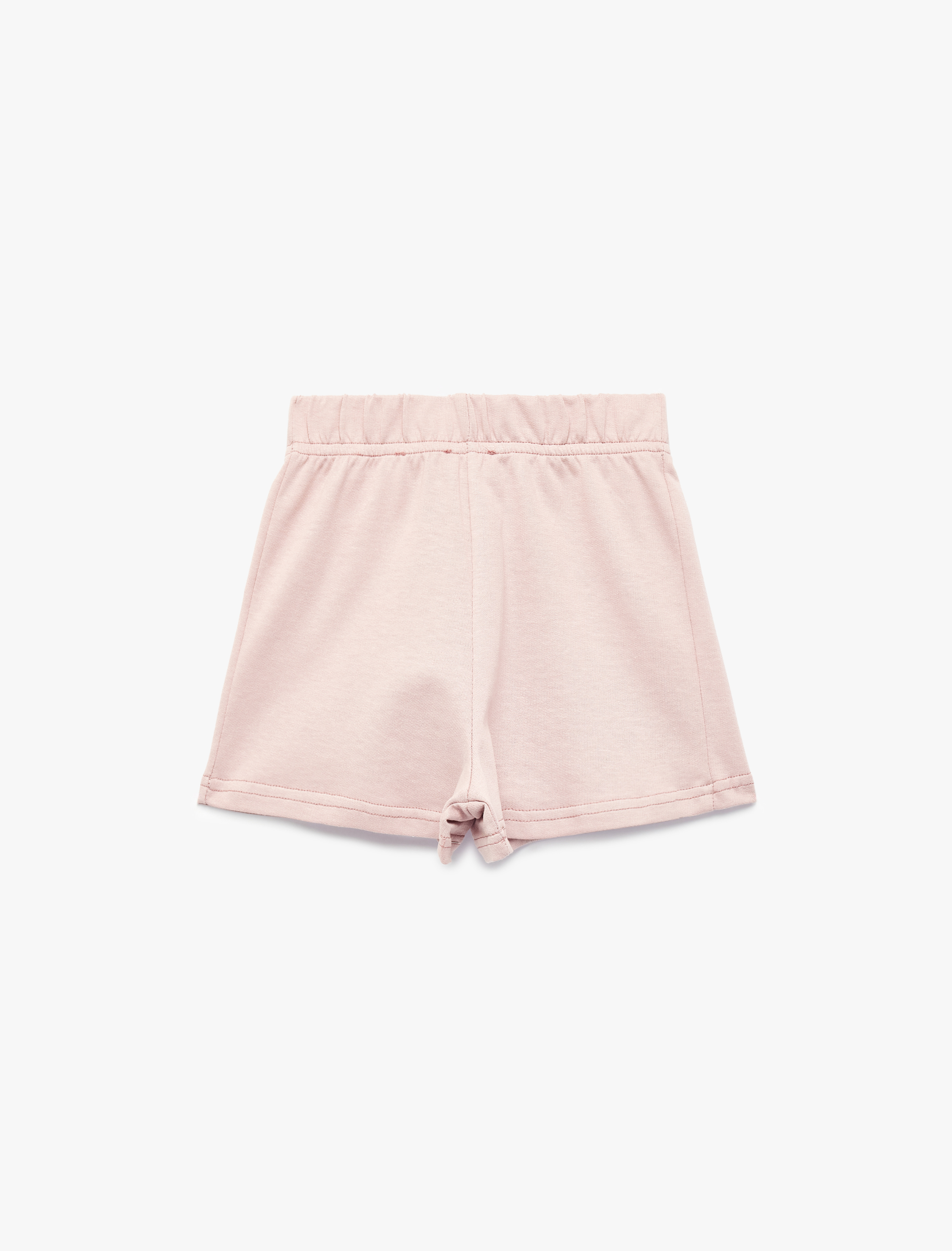  Kız Çocuk Pamuklu Kısa Beli Lastikli Şort