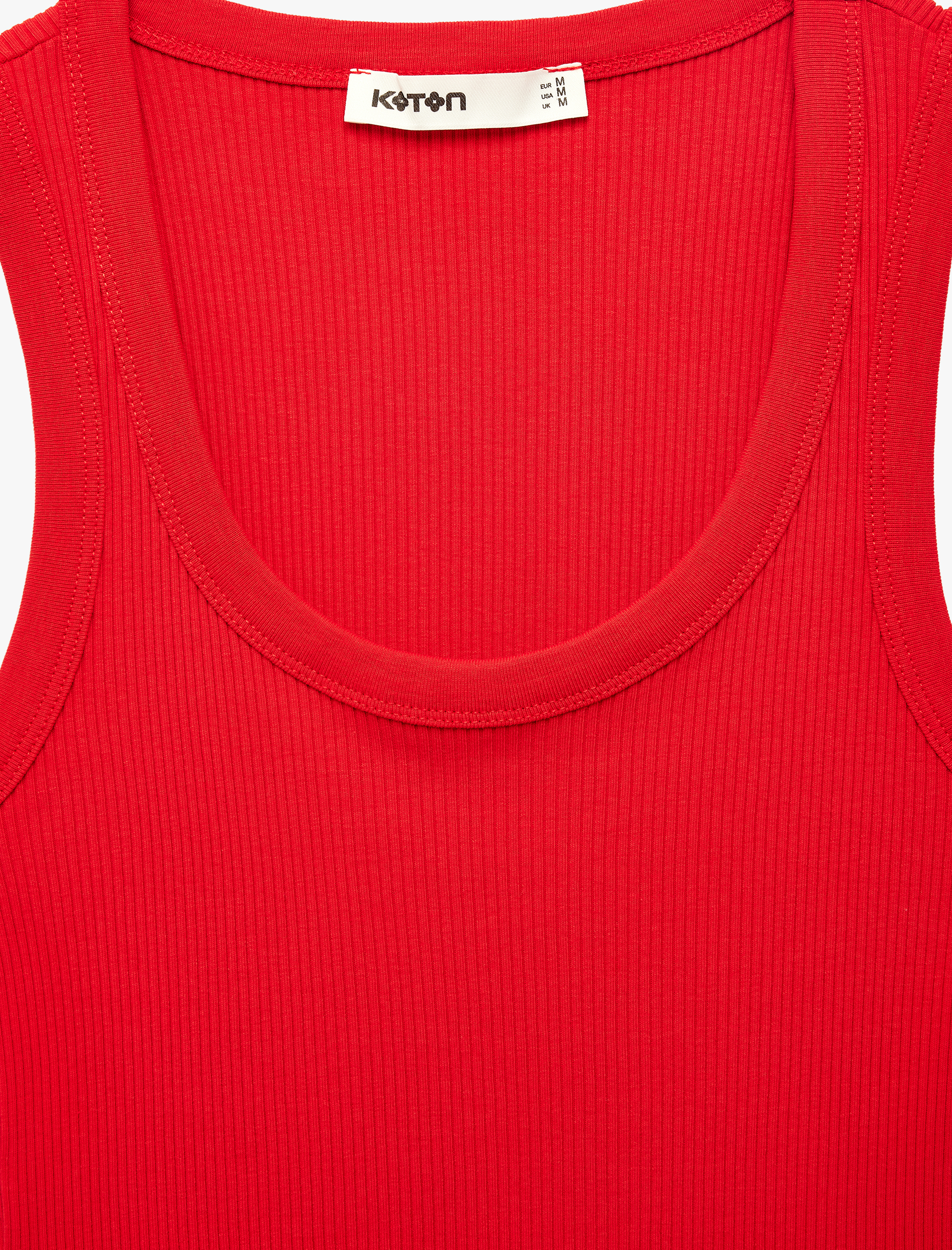   Pamuklu U Yaka Slim Fit Atlet