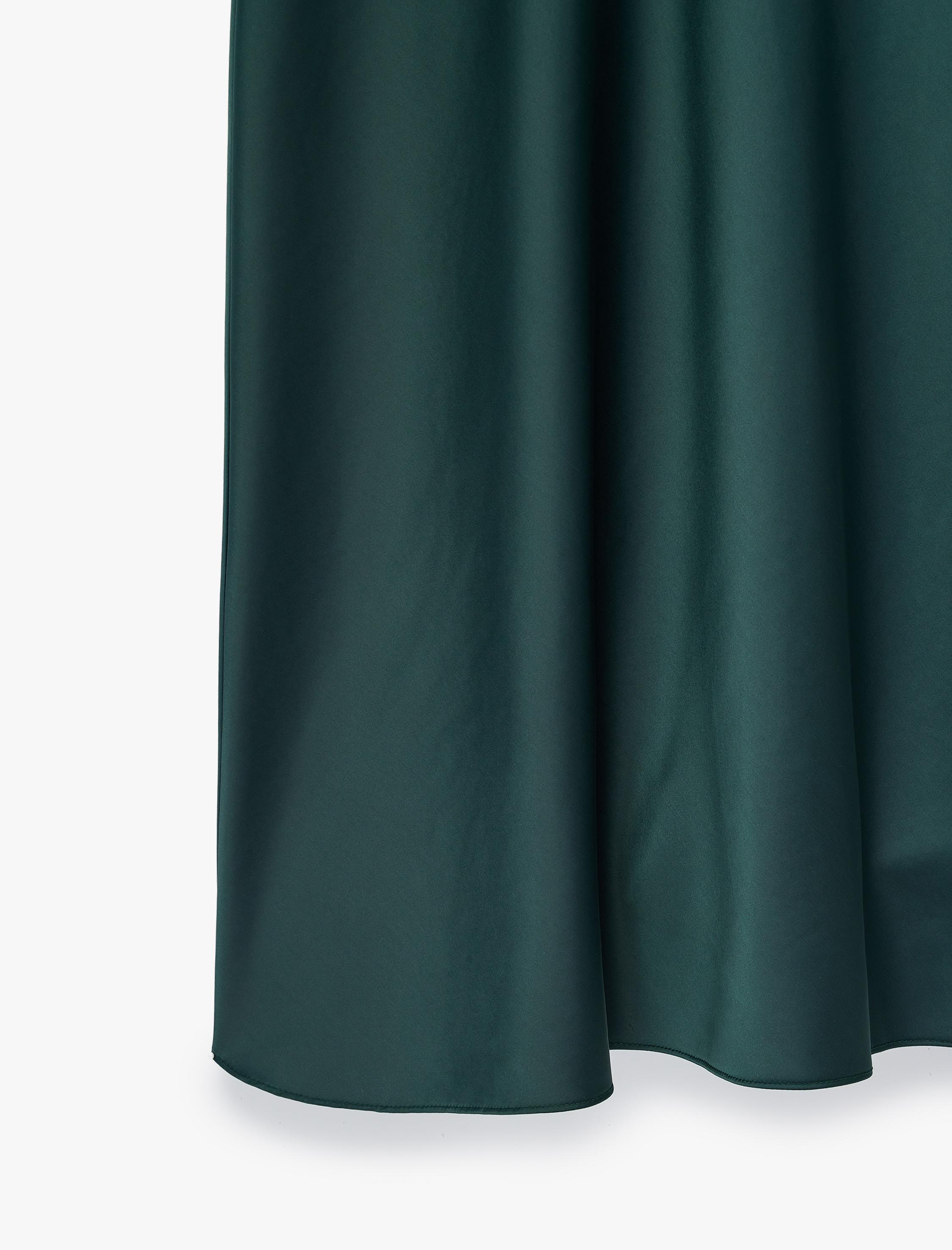   Beli Lastikli Balık Kesim Midi Saten Etek