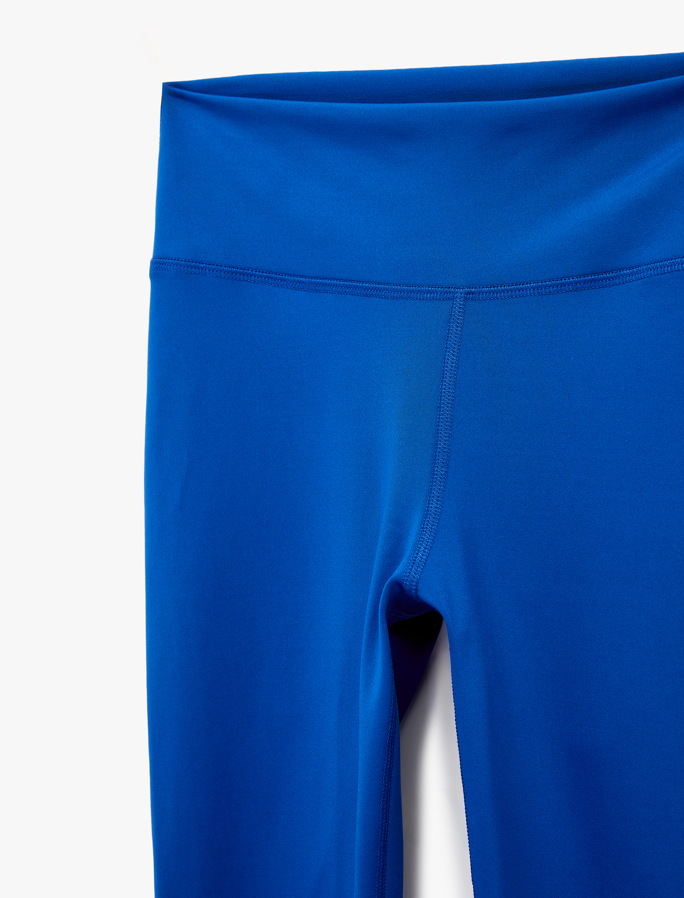   Yüksek Bel Slim Fit Kobalt Mavi Spor Tayt