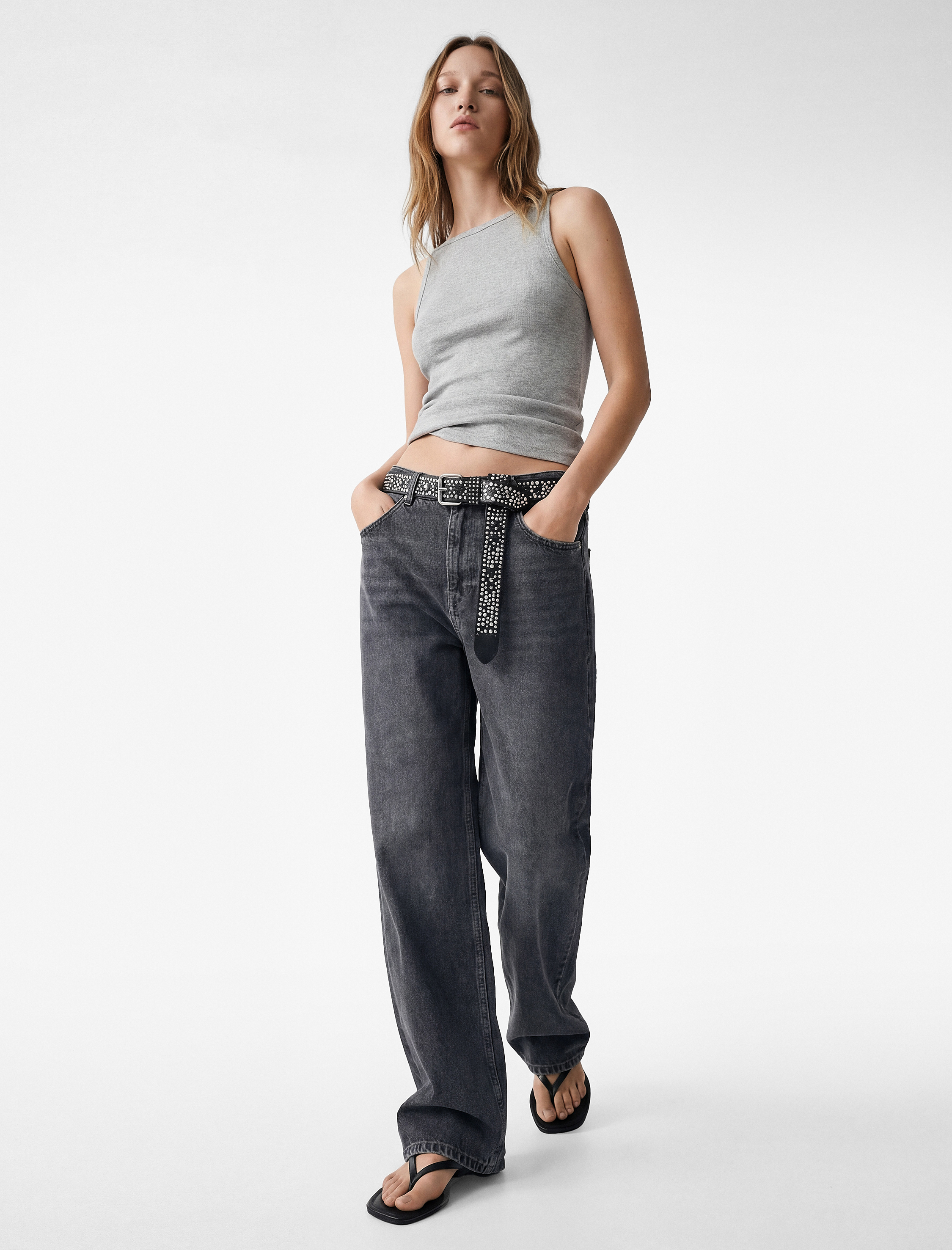   Slim Fit Kolsuz Kayık Yaka Atlet