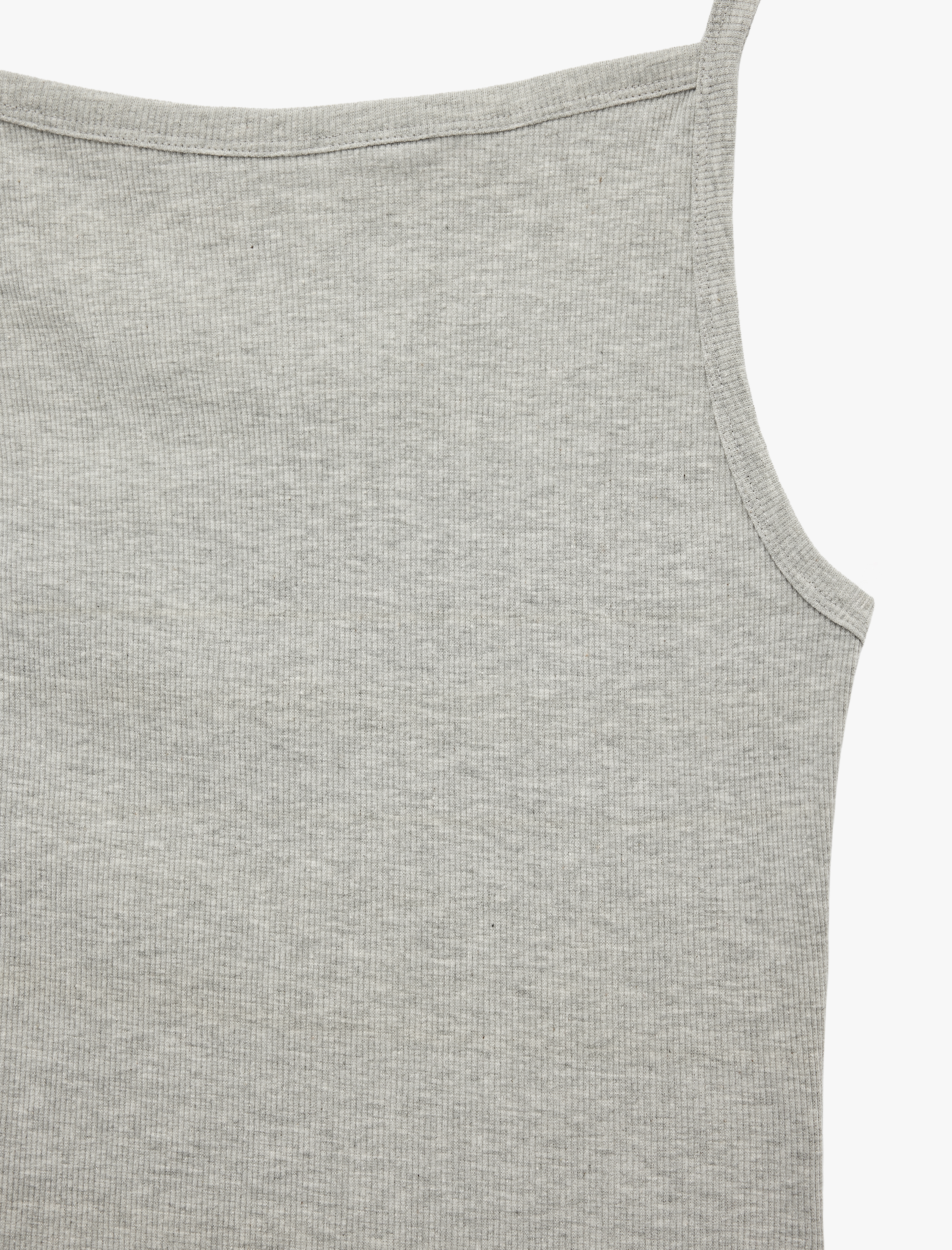   Slim Fit Kolsuz Kayık Yaka Atlet