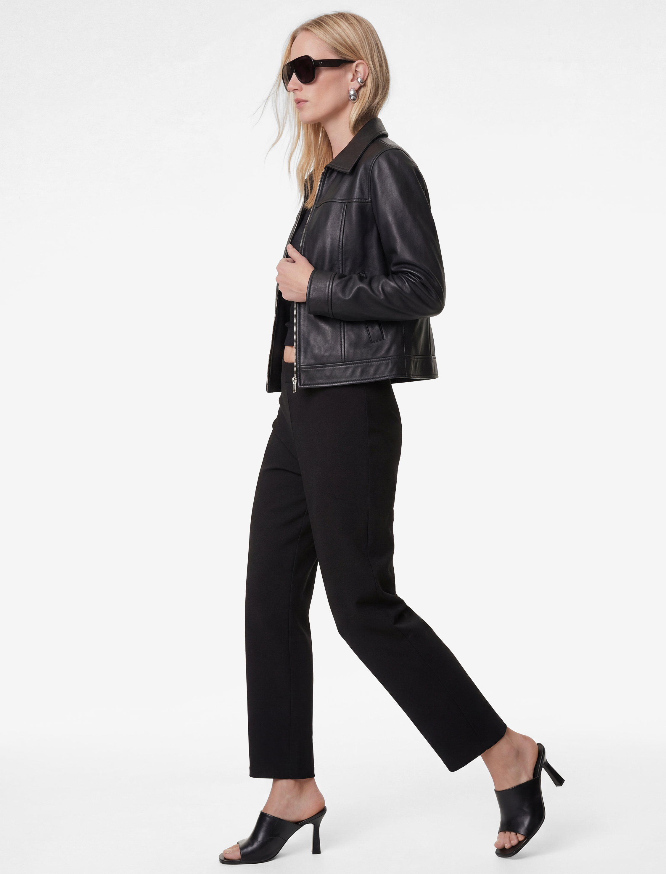 Viskon Karışımlı Beli Lastikli Havuç Pantolon - Görsel 2