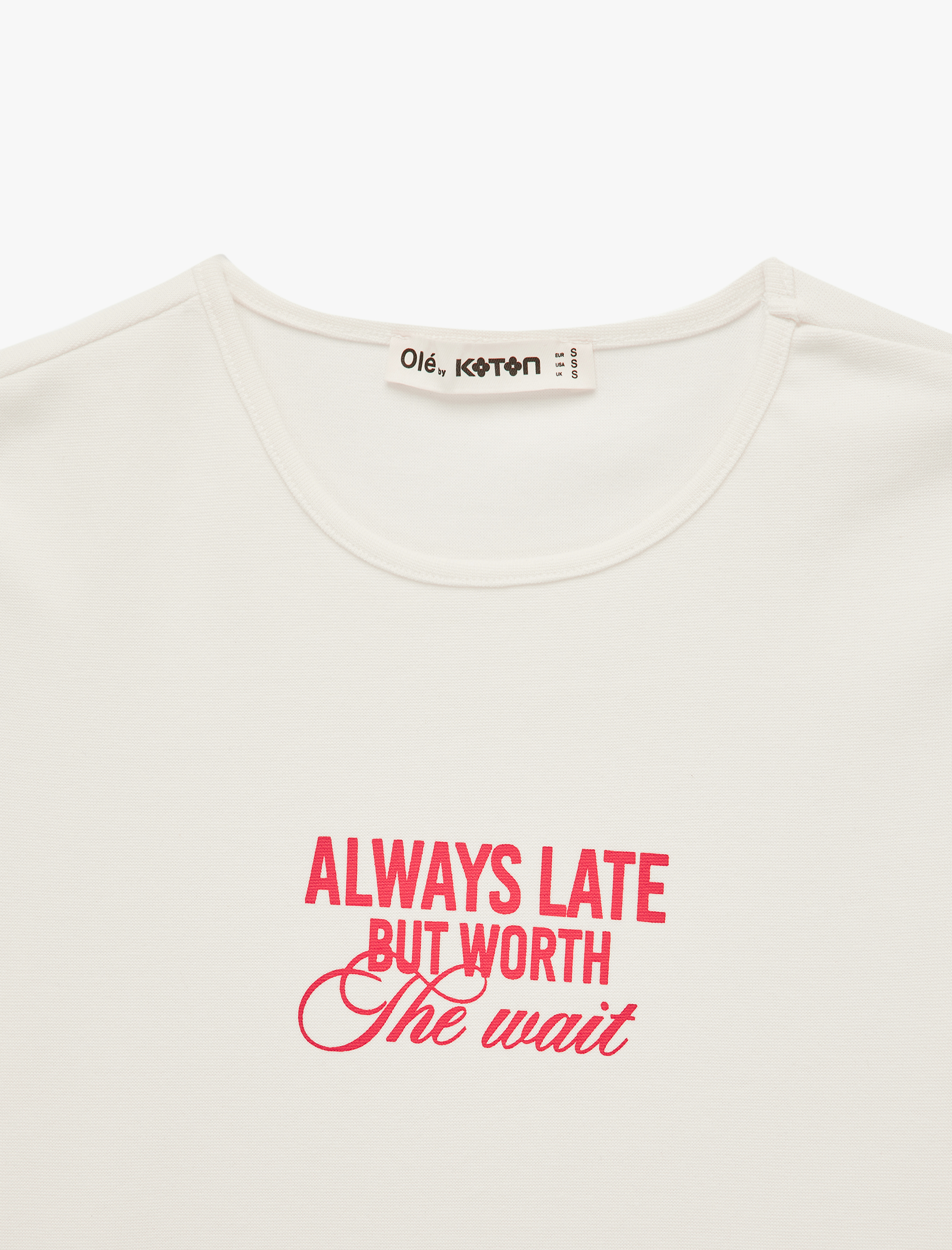   Slim Fit Kısa Kollu Bisiklet Yaka Pamuklu Baskılı Tişört