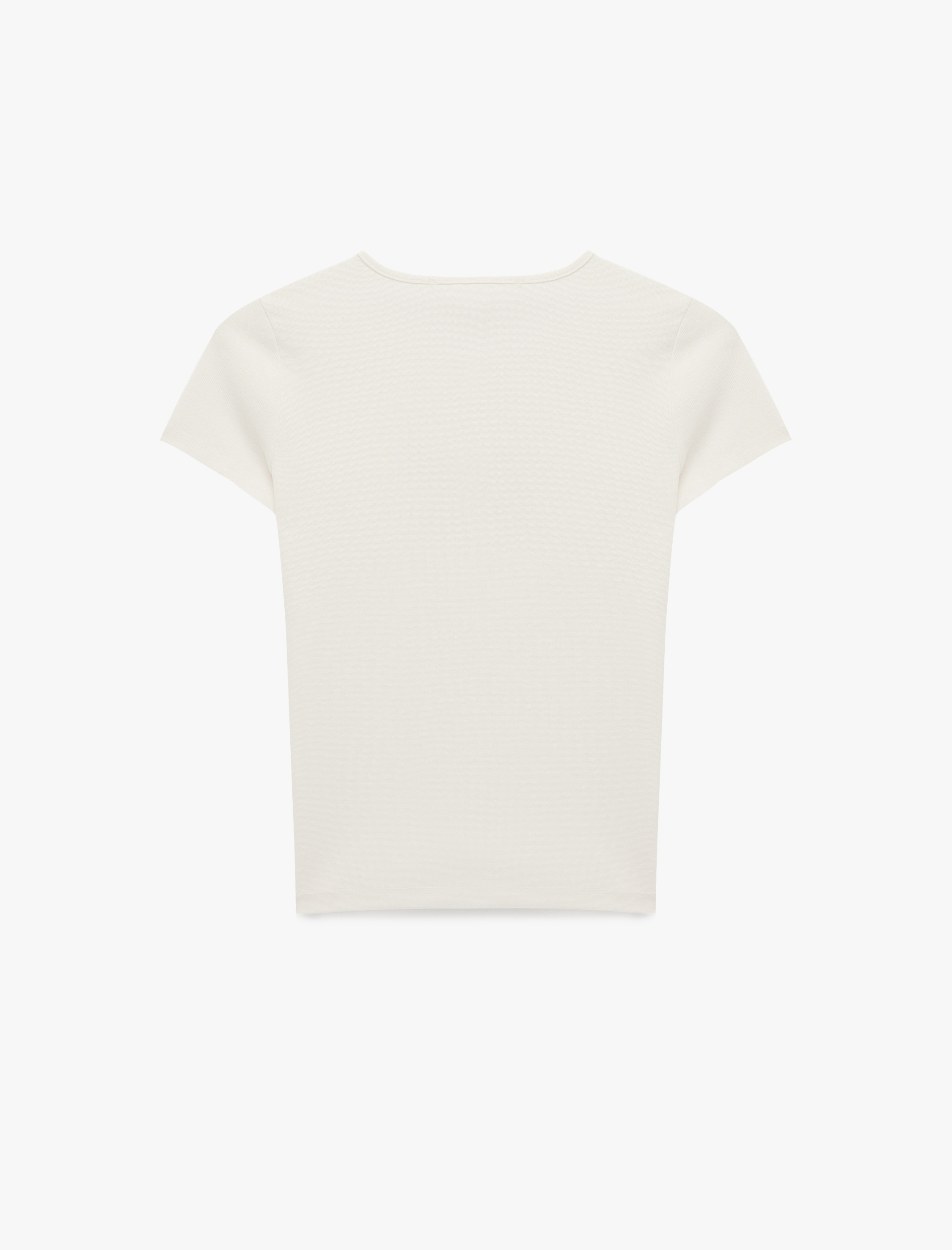   Slim Fit Kısa Kollu Bisiklet Yaka Pamuklu Baskılı Tişört