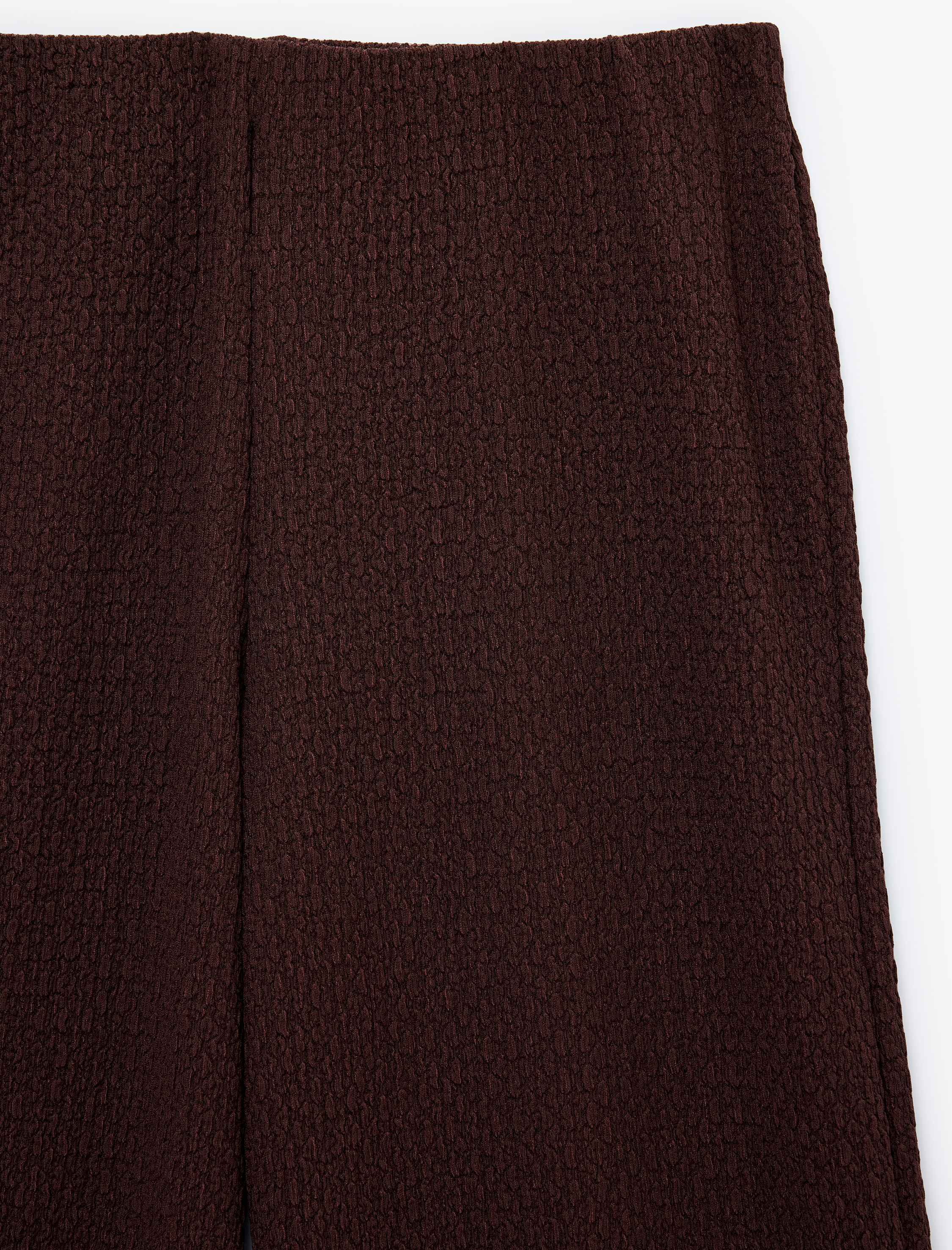   Bürümcük Kumaş Dokulu Bol Paça Pantolon