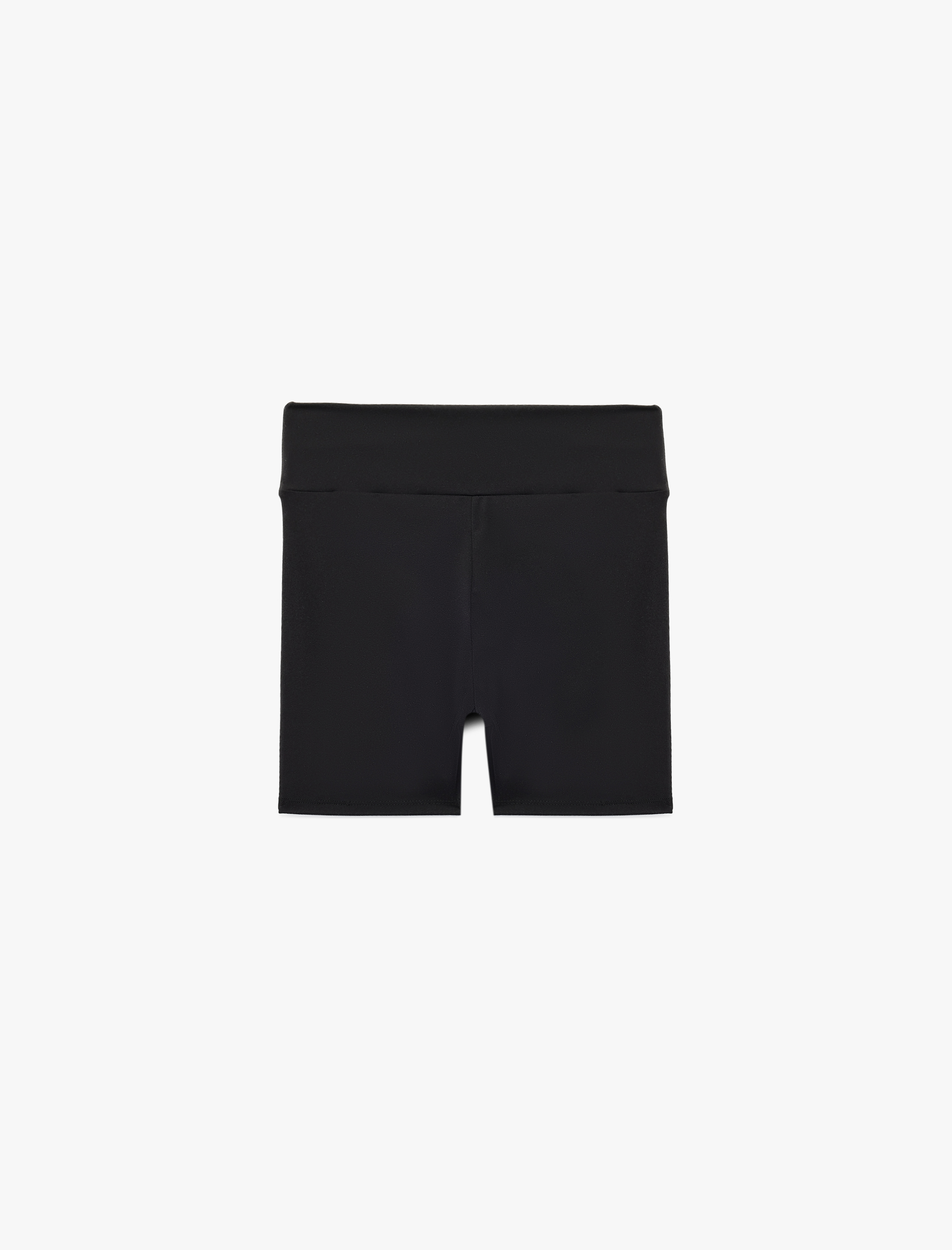   Yüksek Bel Slim Fit Baskılı Spor Biker Tayt