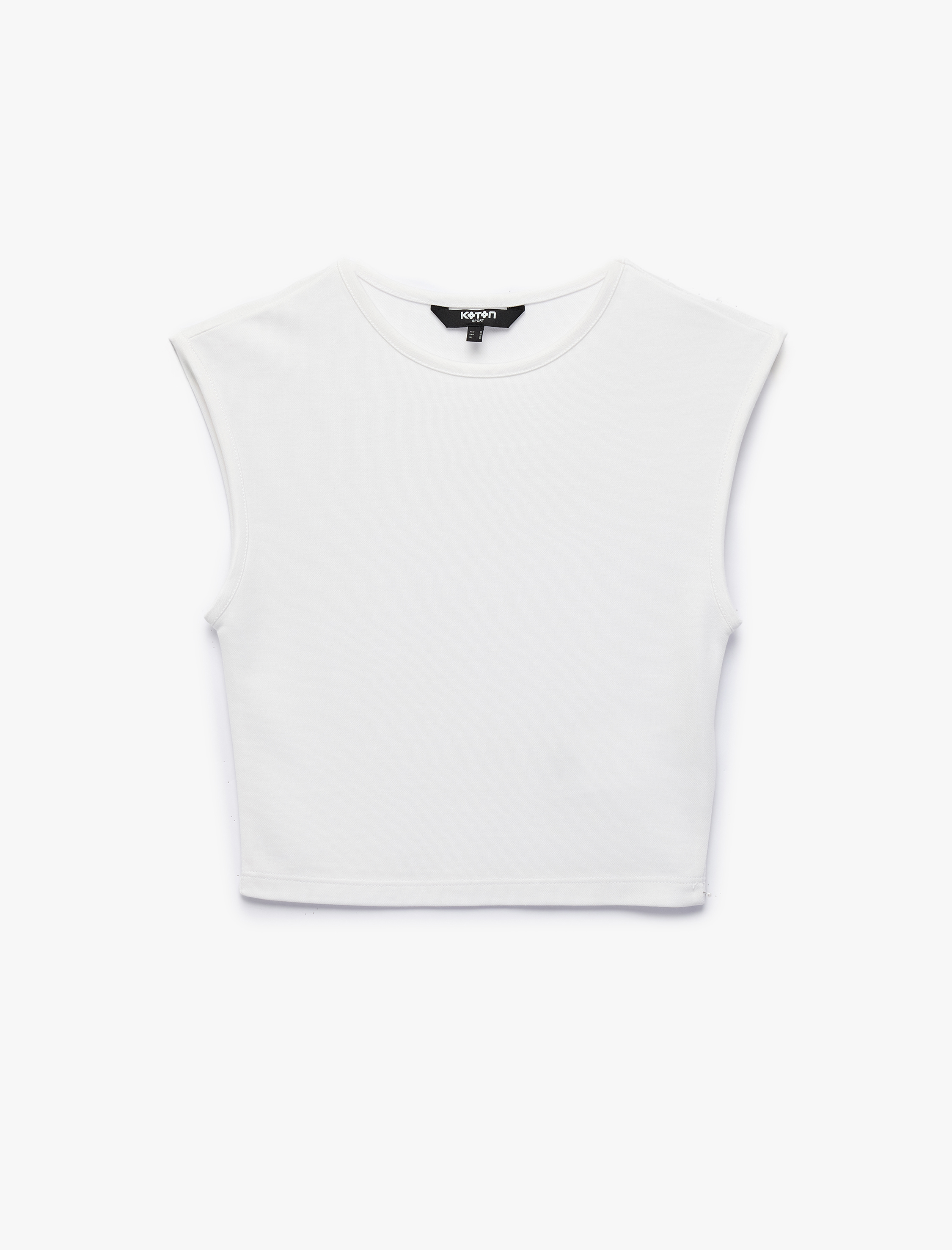   Modal Karışımlı Kolsuz Bisiklet Yaka Spor Tişört