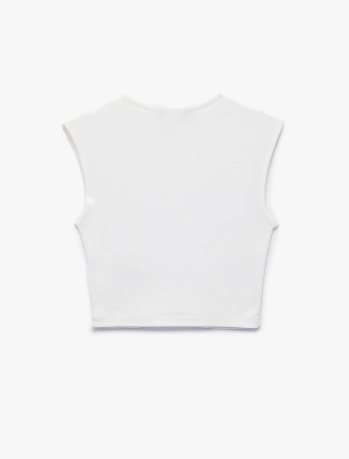  Modal Karışımlı Kolsuz Bisiklet Yaka Spor Tişört