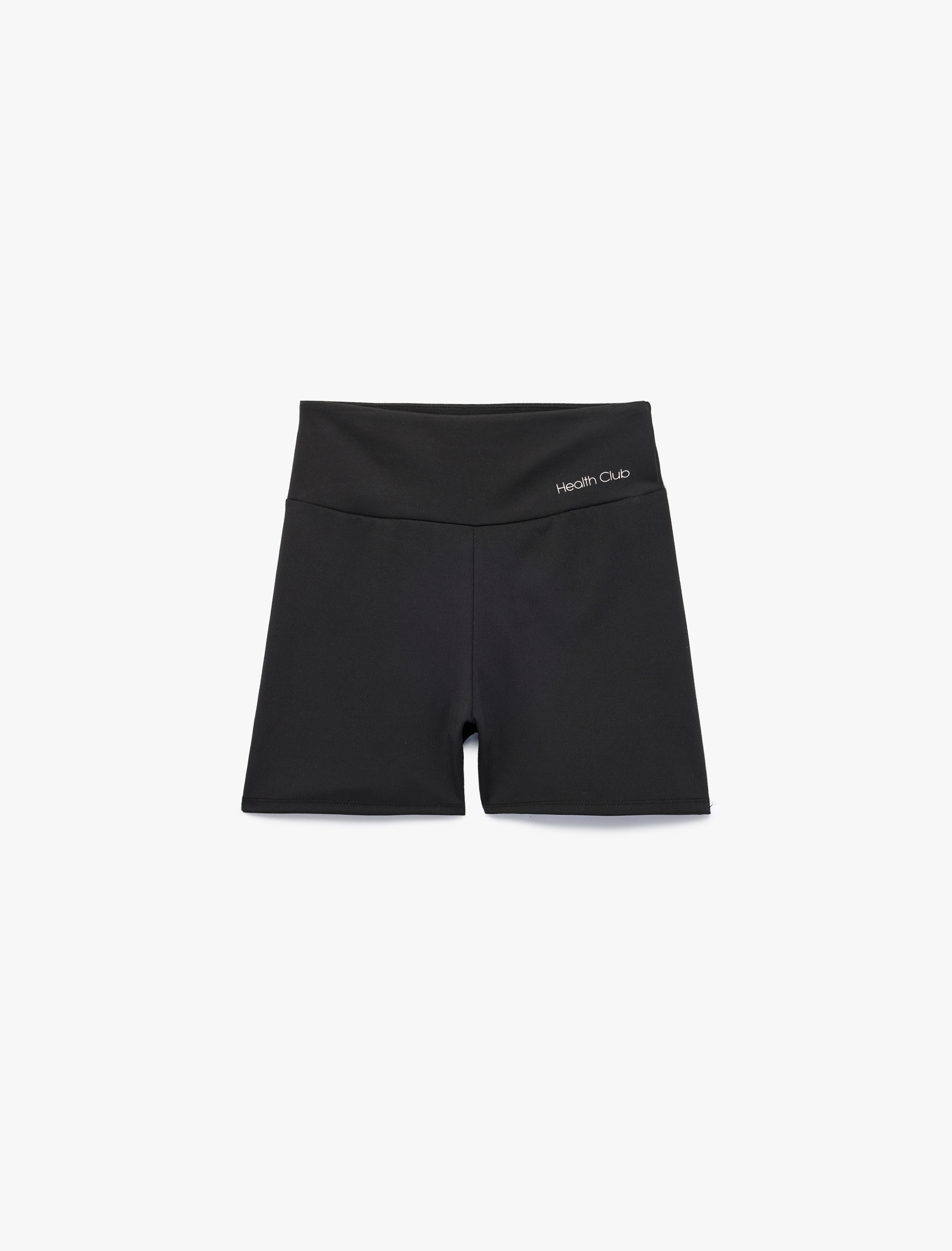   Yüksek Bel Slim Fit Baskılı Spor Biker Tayt