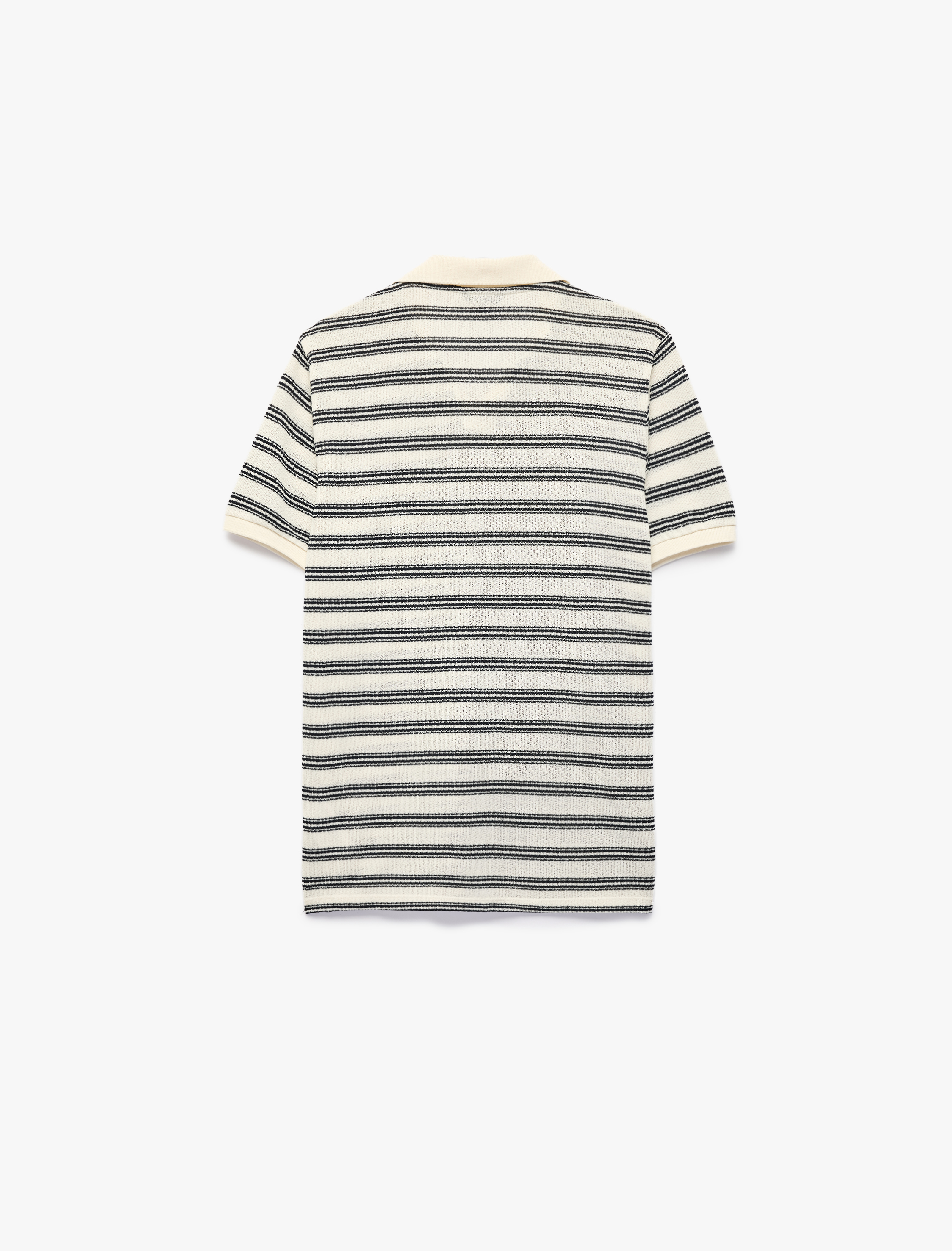   Regular Fit Kısa Kollu Polo Yaka Çizgili Tişört