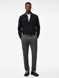 Regular Fit Uzun Kollu Düğmeli Klasik Yarım İtalyan Yaka Gömlek