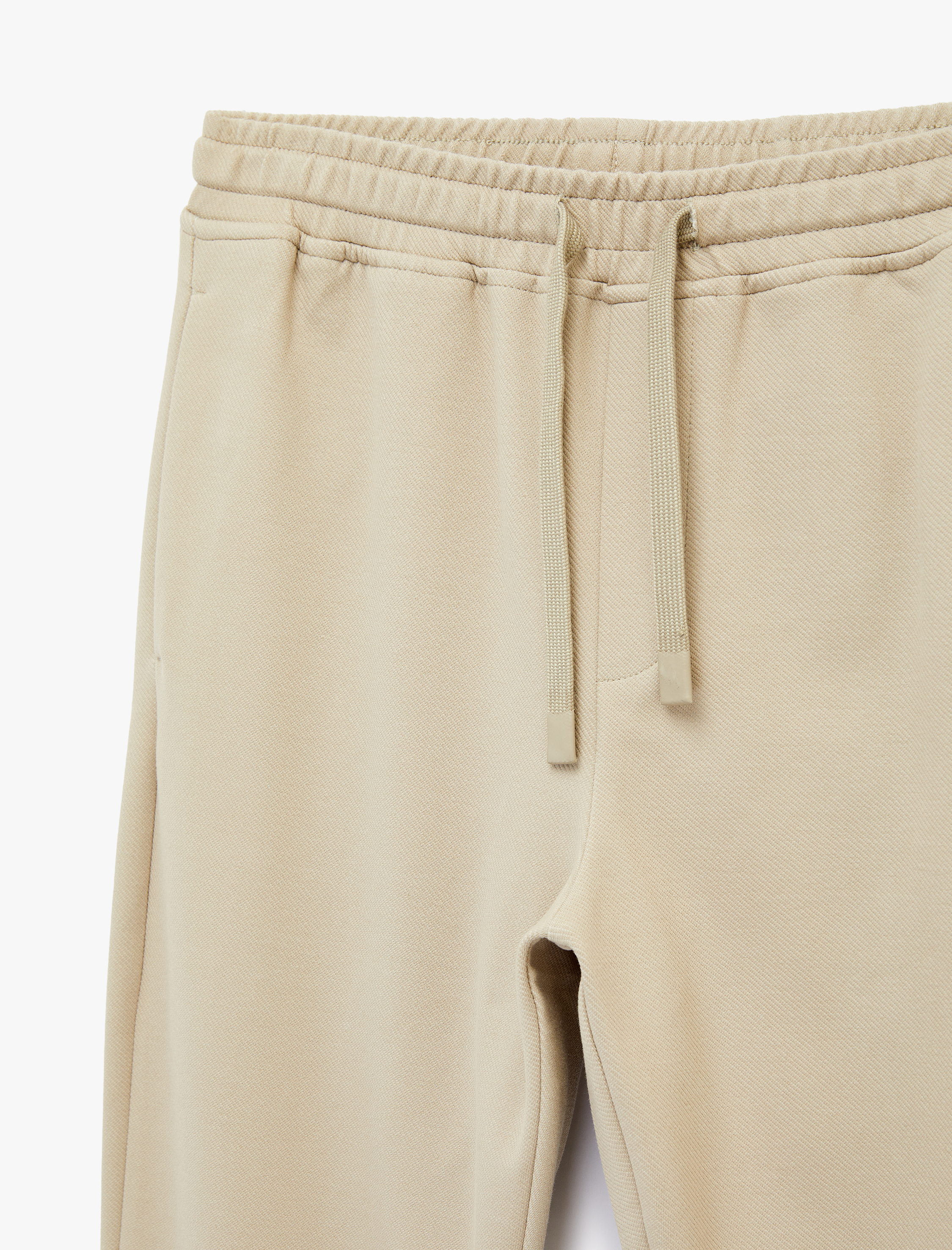   Straight Fit Cepli Duble Paça Beli Bağcıklı Pantolon