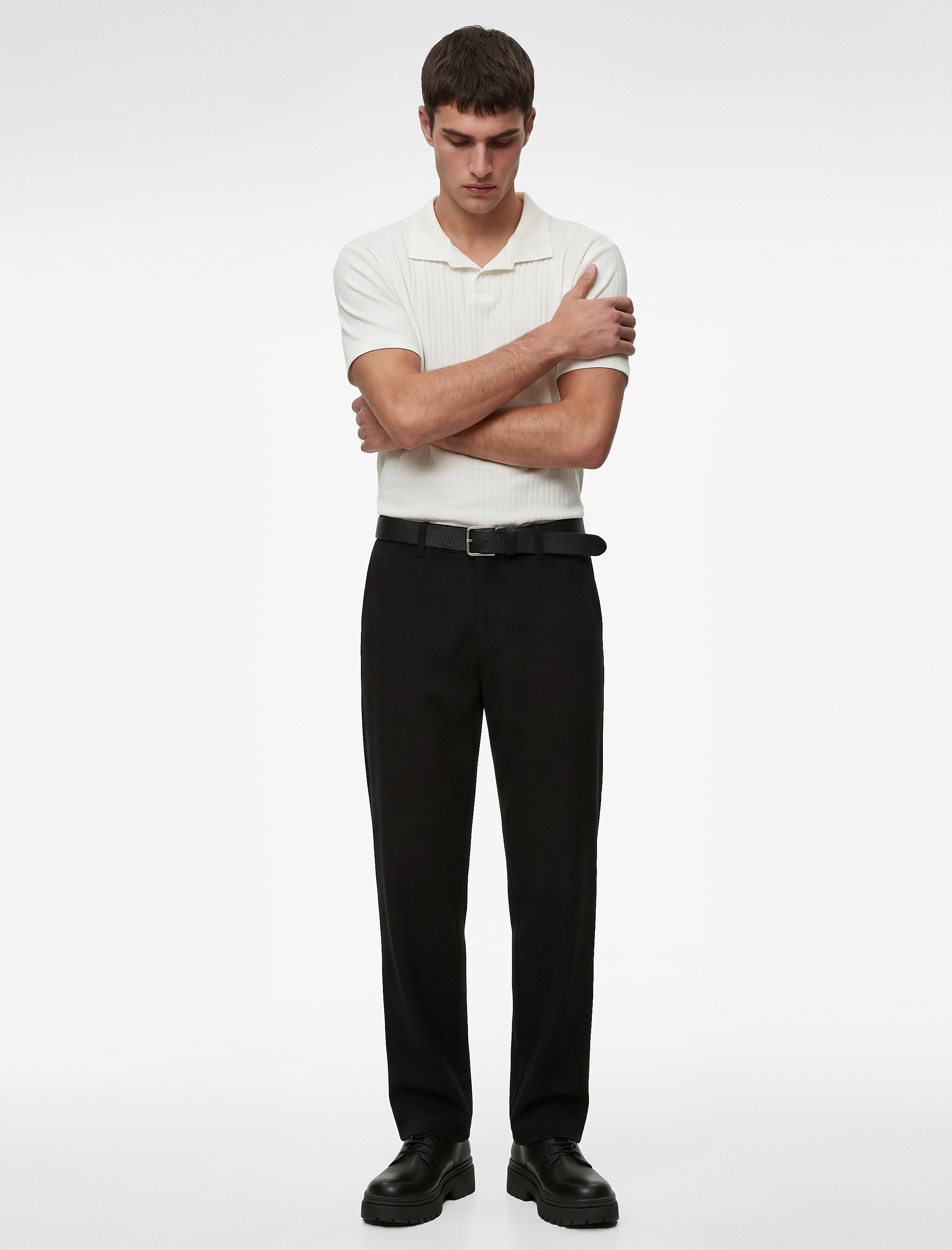   Kısa Kollu Pamuklu Slim Fit Polo Yaka Tişört