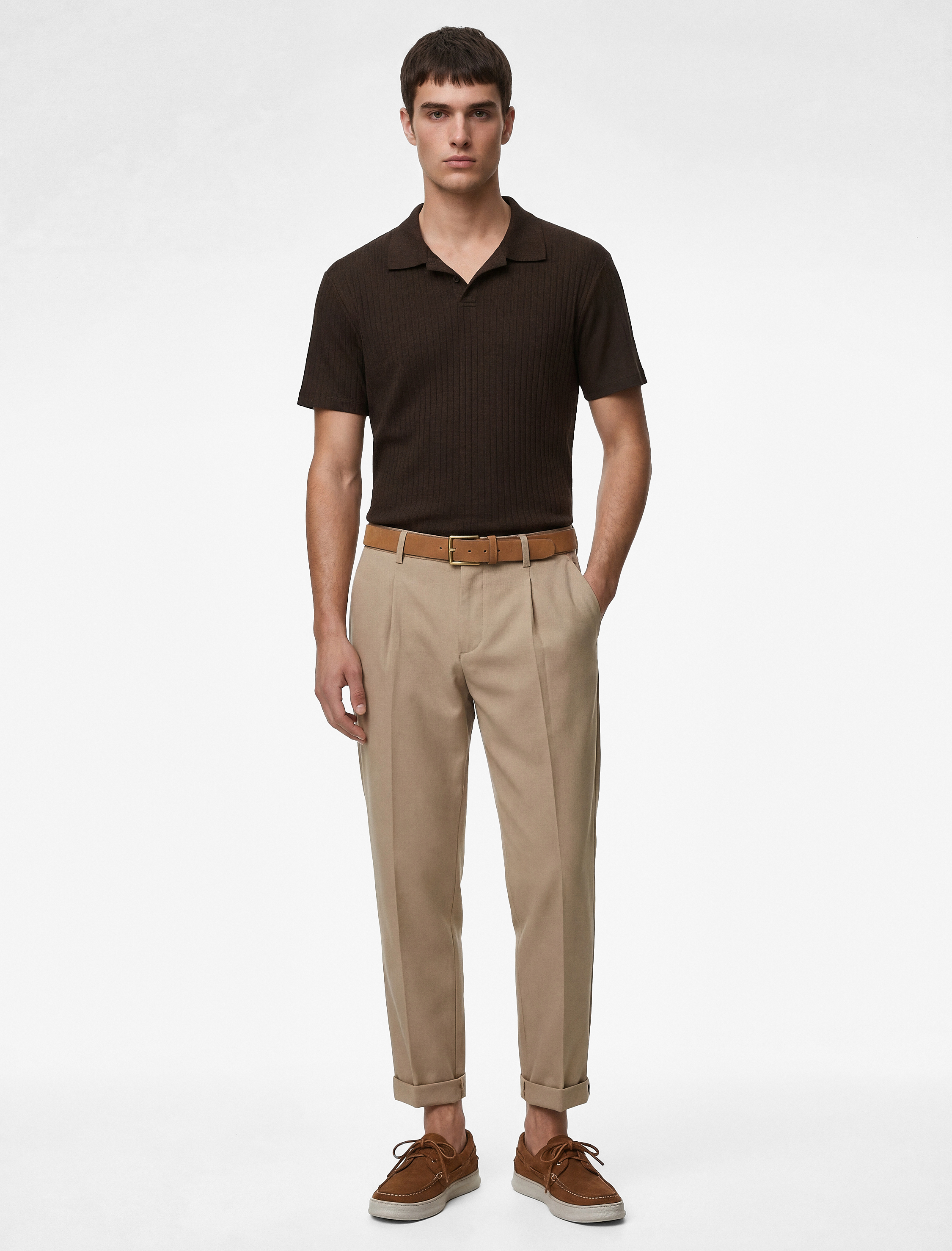   Kısa Kollu Pamuklu Slim Fit Polo Yaka Tişört